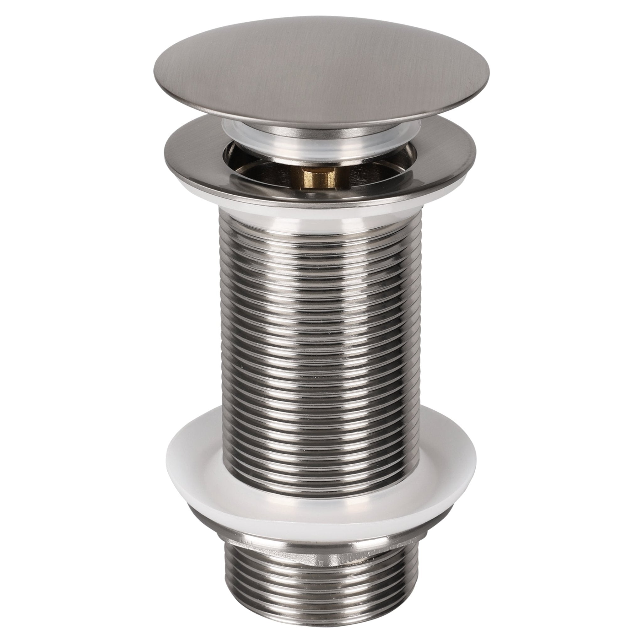 Differnz afvoerplug pop up | design | mat chroom | large | Ø 66 mm x 98 mm - Mozaiektegel.com