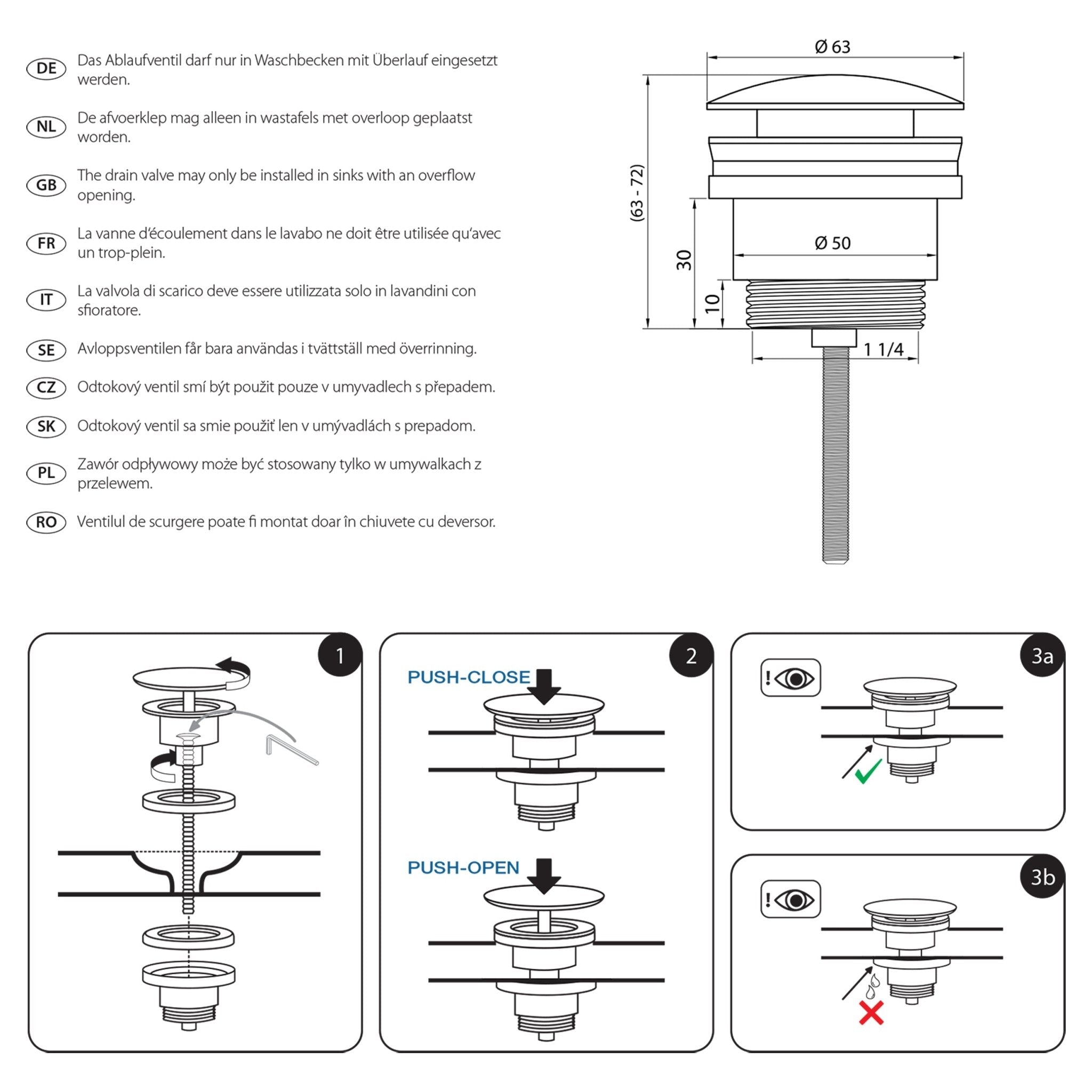 Differnz afvoerplug pop up | design | rood koper | 63mm - Mozaiektegel.com