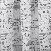 Differnz Bath douchegordijn 100% polyester - verzwaarde onderzoom - 180 x 200 cm - zwart - Mozaiektegel.com