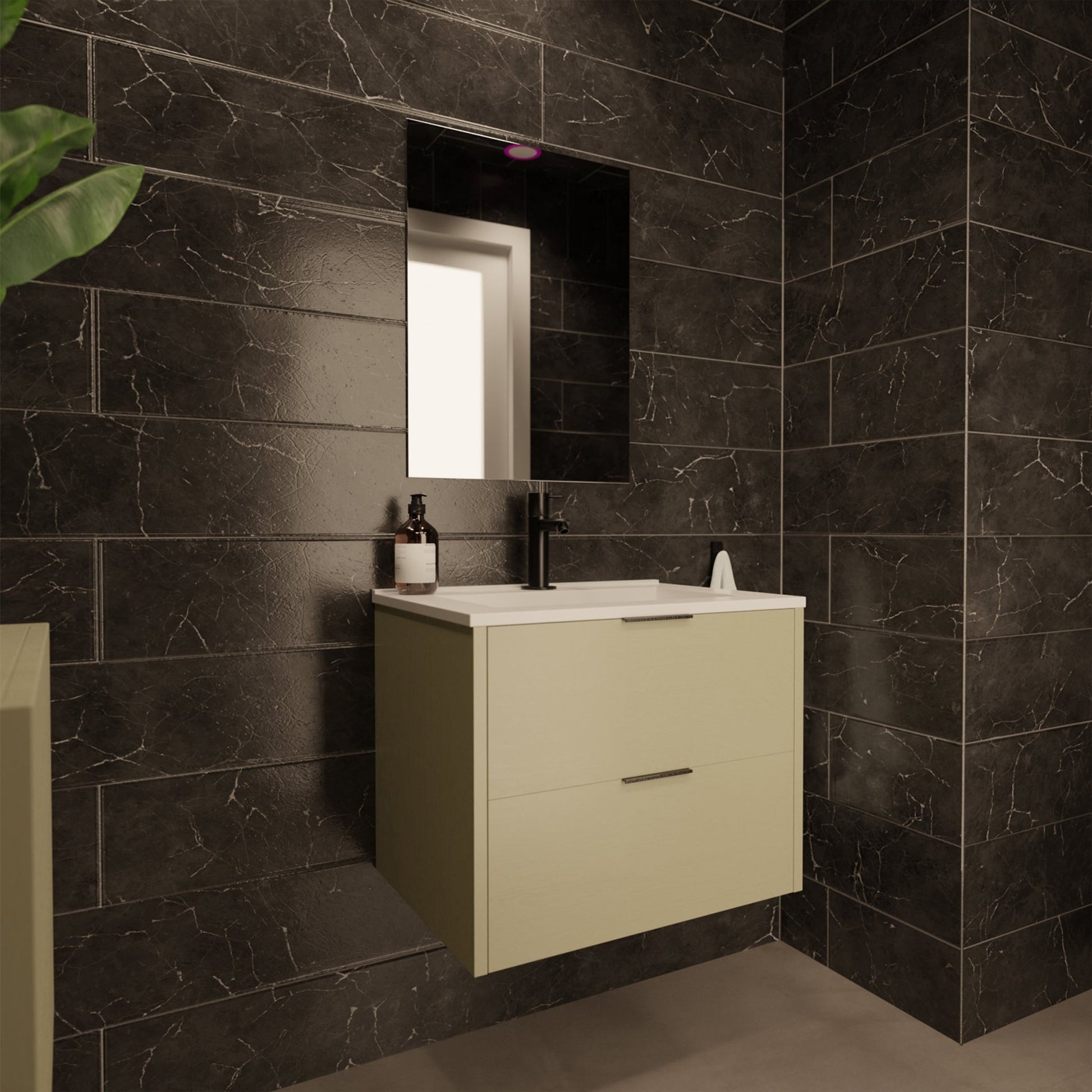 Differnz Bolo badmeubelset knock - down, FSC® | groen | 60 cm - Mozaiektegel.com