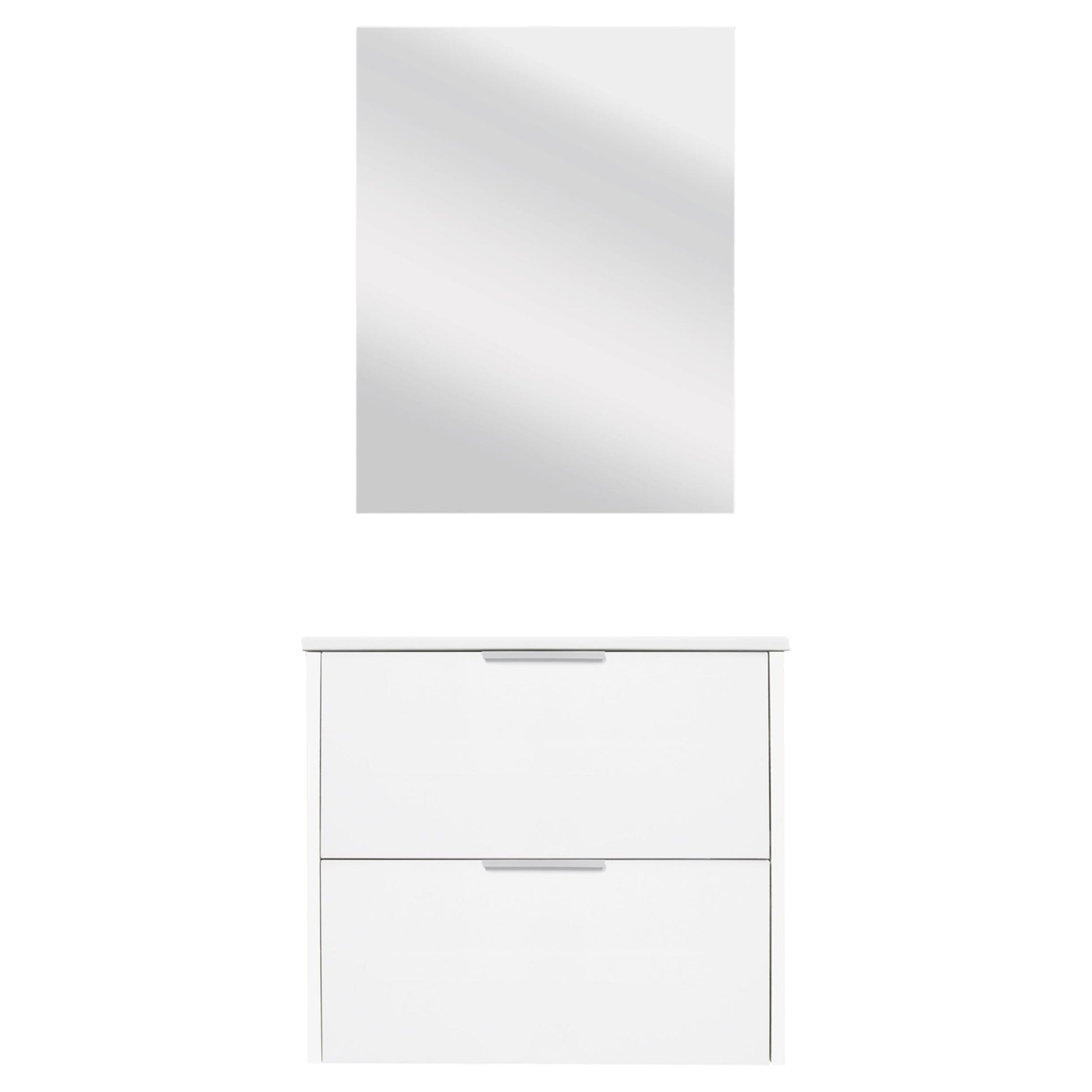 Differnz Bolo badmeubelset knock - down, FSC® | hoogglans wit | 60 cm - Mozaiektegel.com