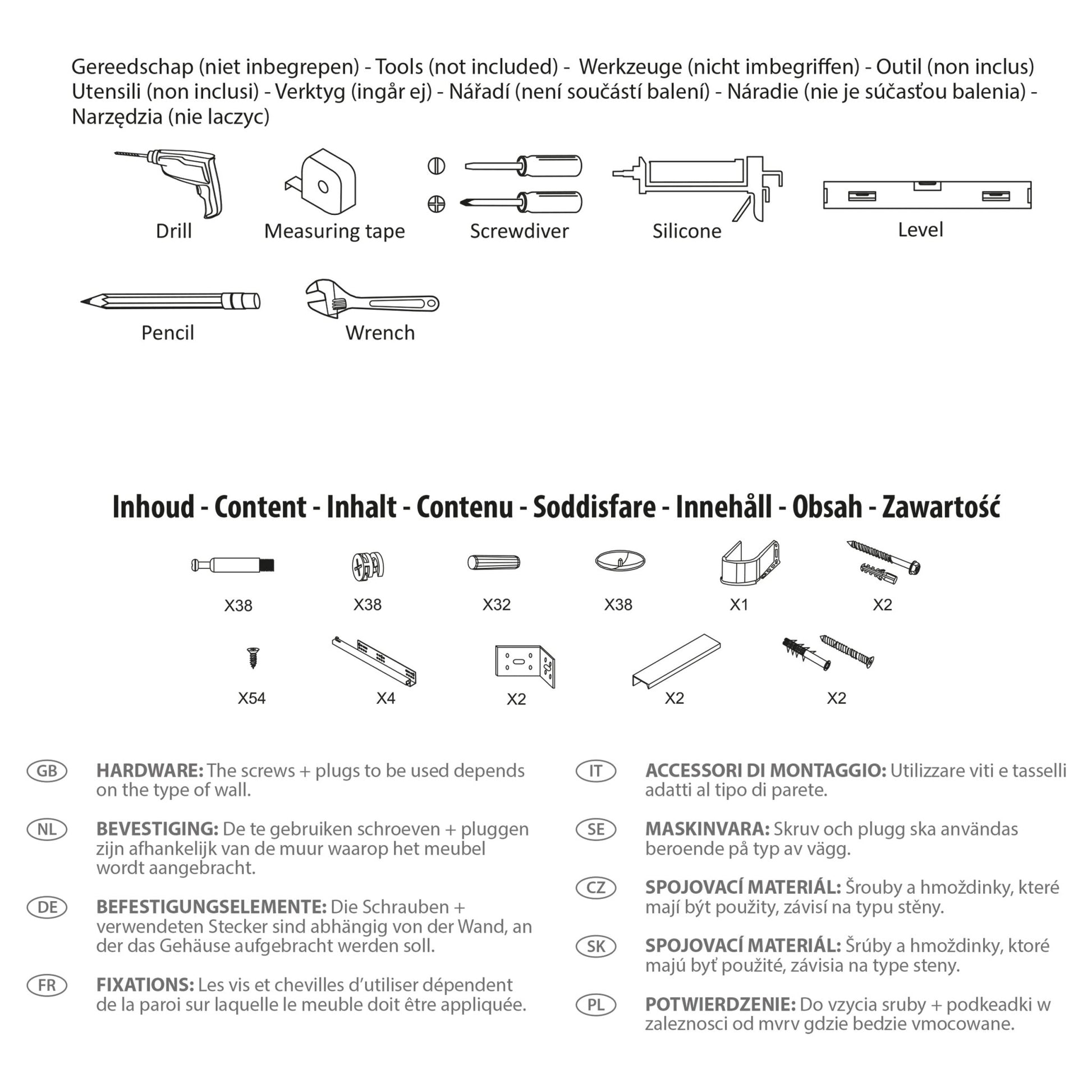 Differnz Bolo badmeubelset knock - down, FSC® | licht eiken | 60 cm - Mozaiektegel.com