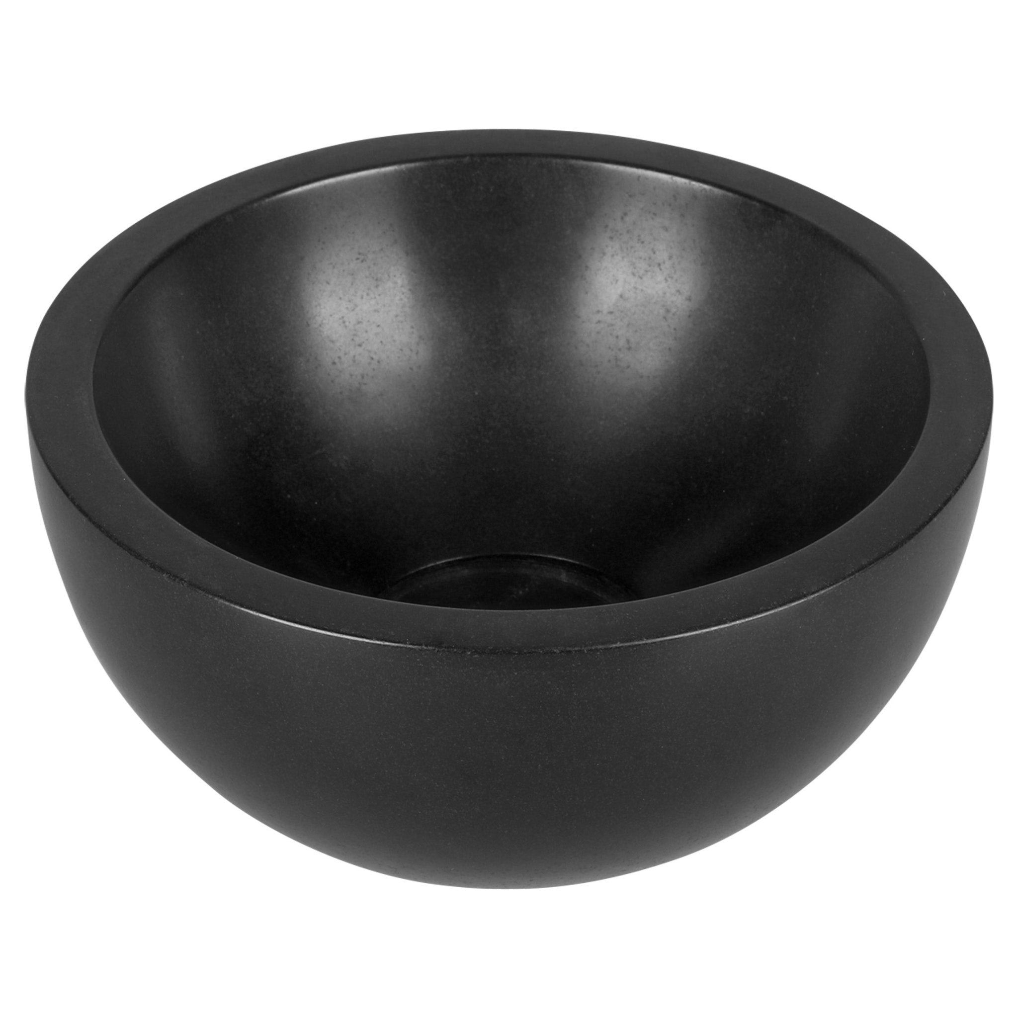 Differnz Boomer waskom keramiek | zwart | Ø 20 x 10 cm - Mozaiektegel.com