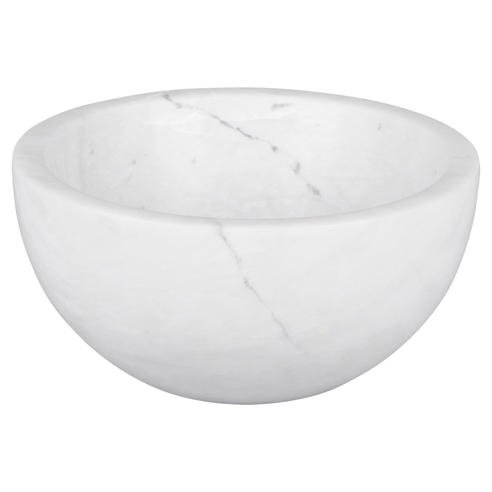 Differnz Boomer waskom marmer | wit | Ø 20 x 10 cm - Mozaiektegel.com