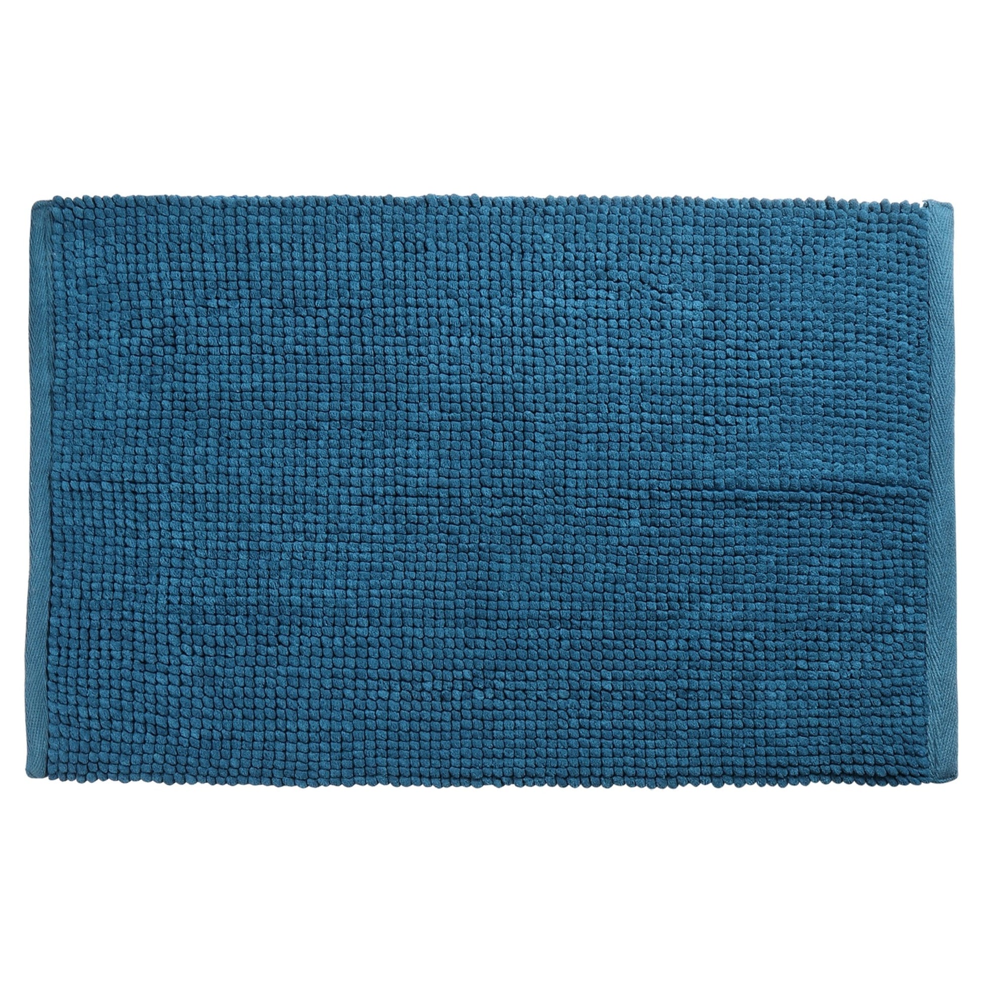 Differnz Candore badmat 100% microfiber - geschikt voor vloerverwarming - 50 x 80 cm - petrol - Mozaiektegel.com