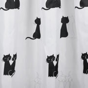 Differnz Cats douchegordijn 100% polyester - verzwaarde onderzoom - 180 x 200 cm - Mozaiektegel.com