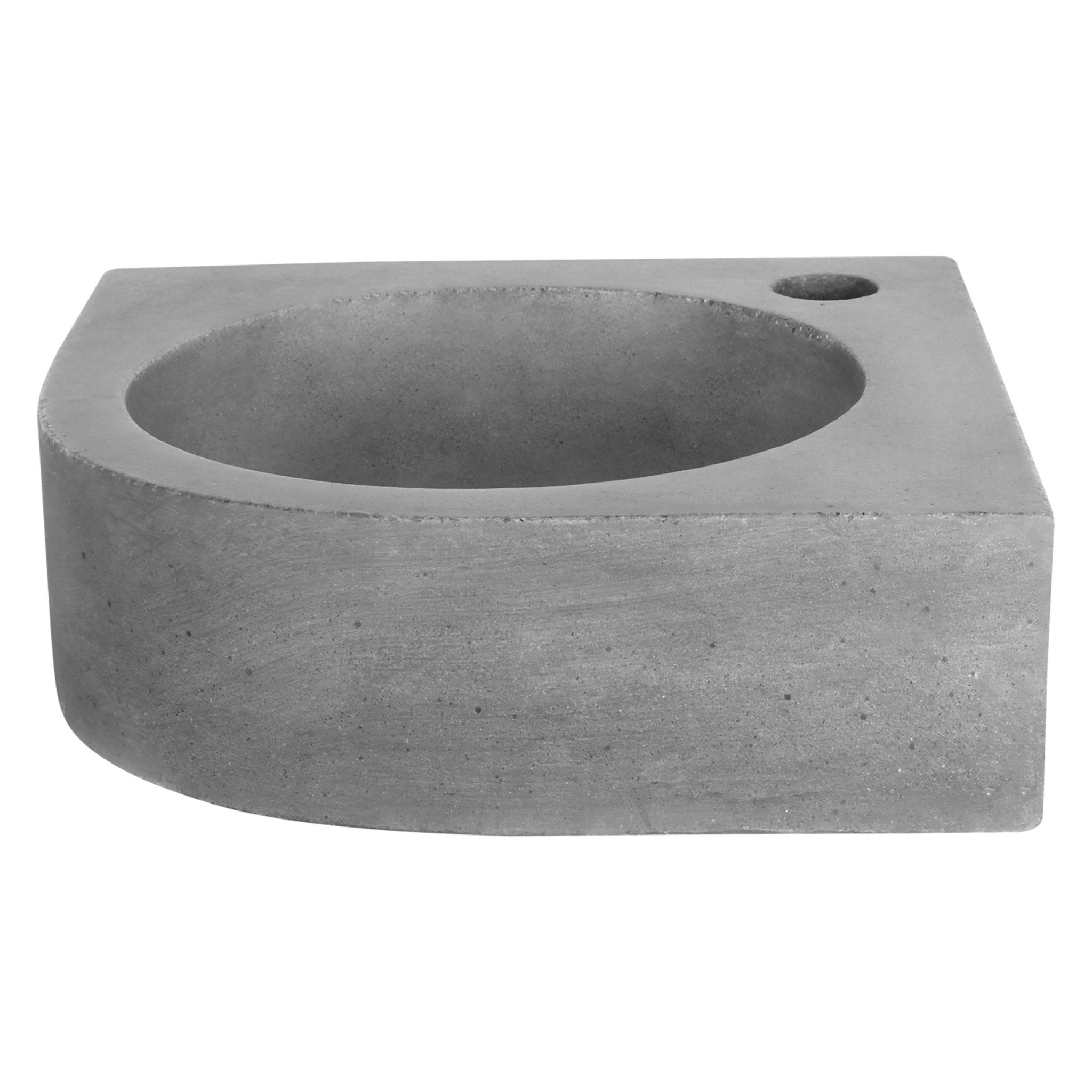 Differnz Cleo fontein beton - 31.5 x 31.5 x 10 cm - donkergrijs - Mozaiektegel.com