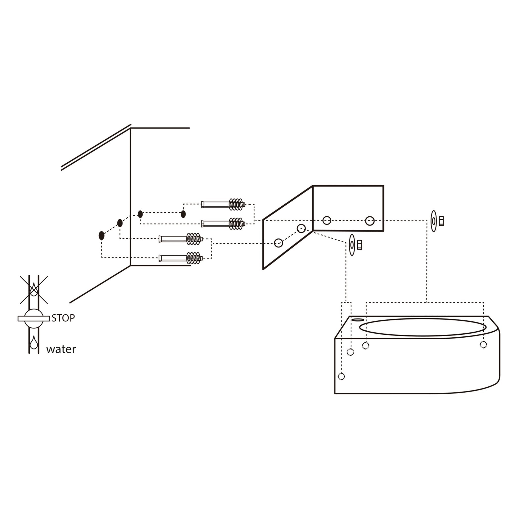 Differnz Cleo fontein keramiek - 30 x 30 x 10 cm - wit - Mozaiektegel.com