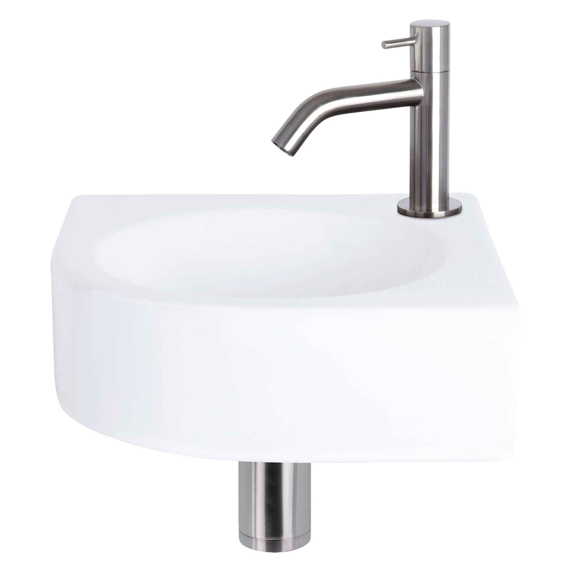 Differnz Cleo fontein keramiek - 30 x 30 x 10 cm - wit - Mozaiektegel.com