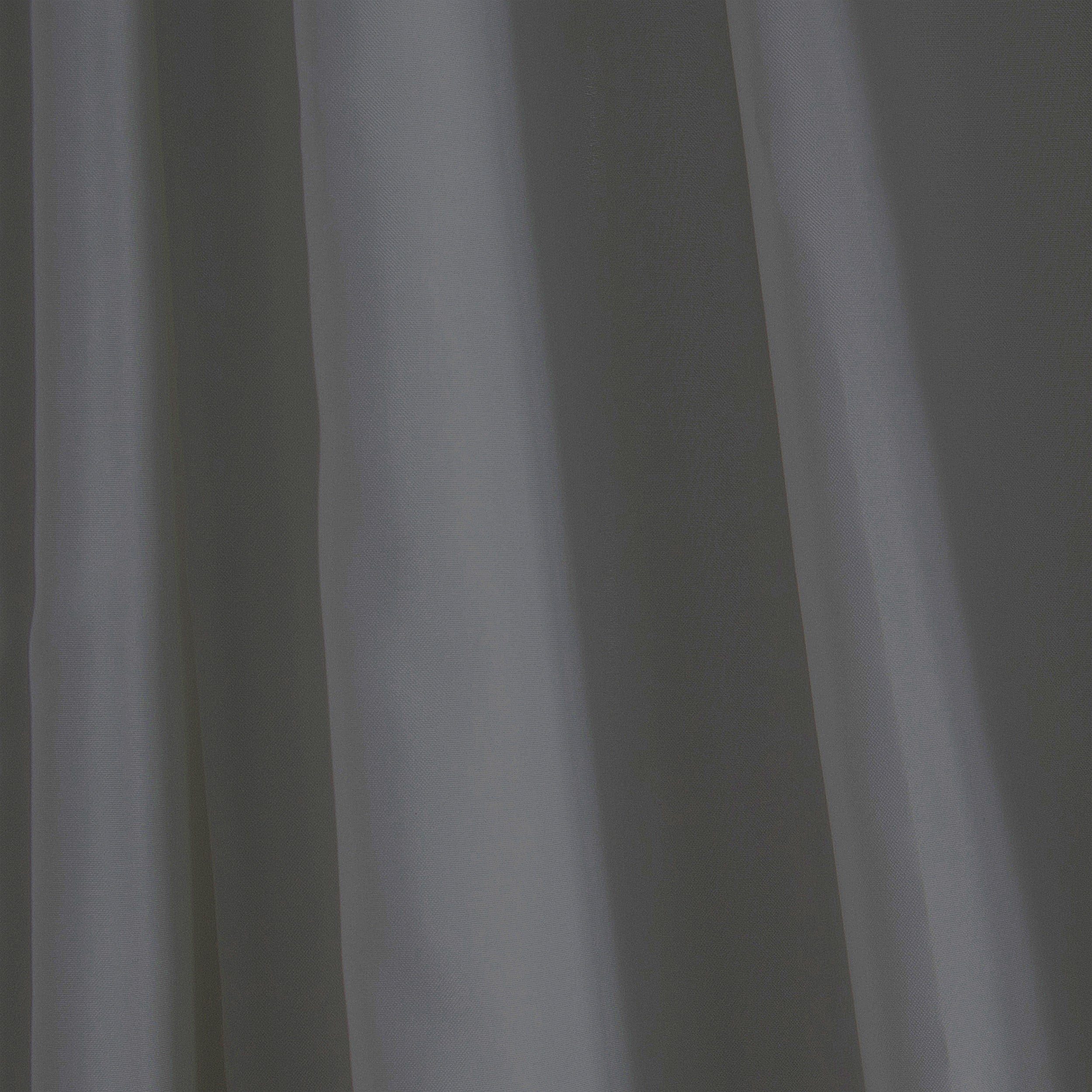 Differnz Color douchegordijn 100% polyester - verzwaarde onderzoom - 120 x 200 cm - antraciet - Mozaiektegel.com