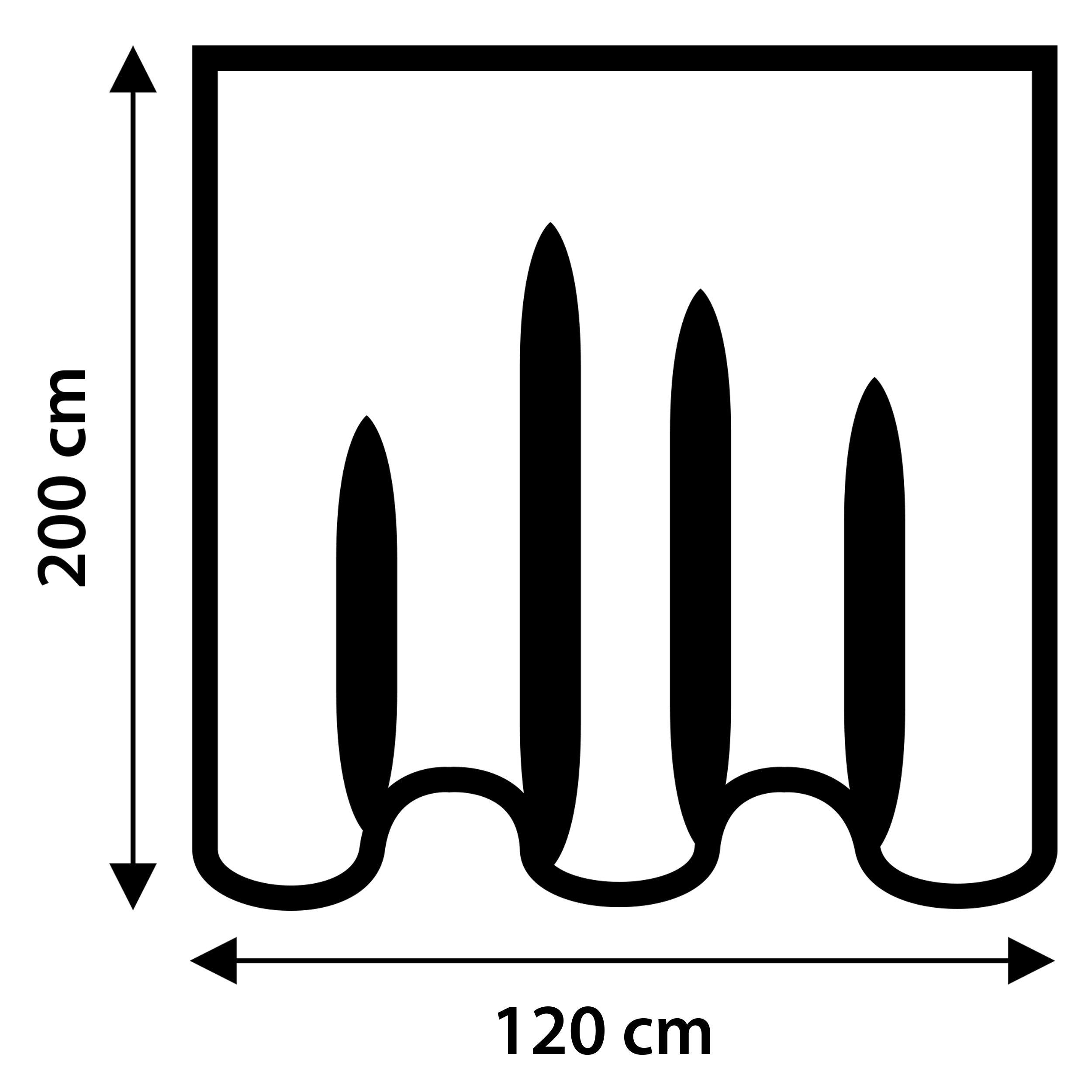 Differnz Color douchegordijn 100% polyester - verzwaarde onderzoom - 120 x 200 cm - grijs - Mozaiektegel.com