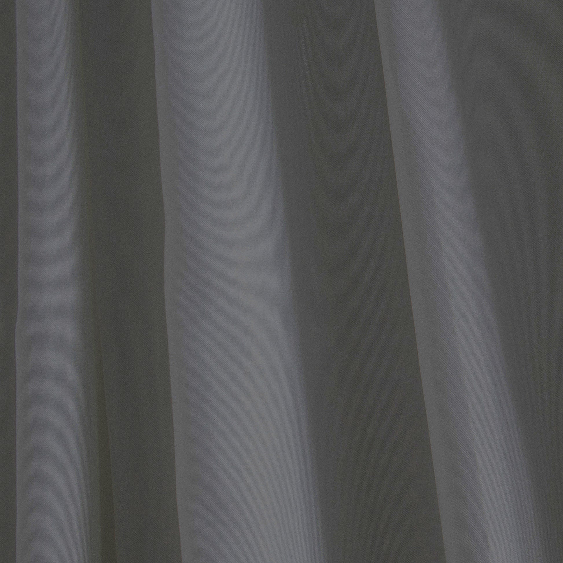 Differnz Color douchegordijn 100% polyester - verzwaarde onderzoom - 180 x 200 cm - antraciet - Mozaiektegel.com