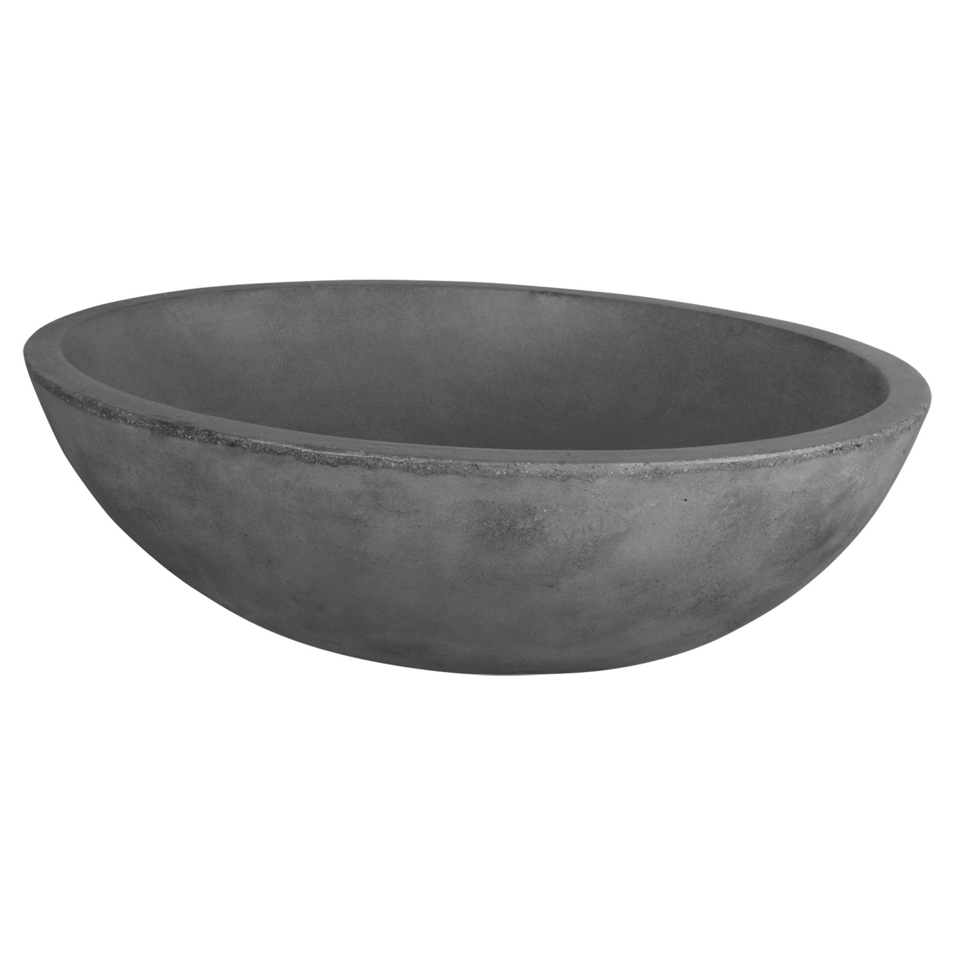 Differnz Dias waskom beton | donkergrijs | 50 x 39 x 14 cm - Mozaiektegel.com