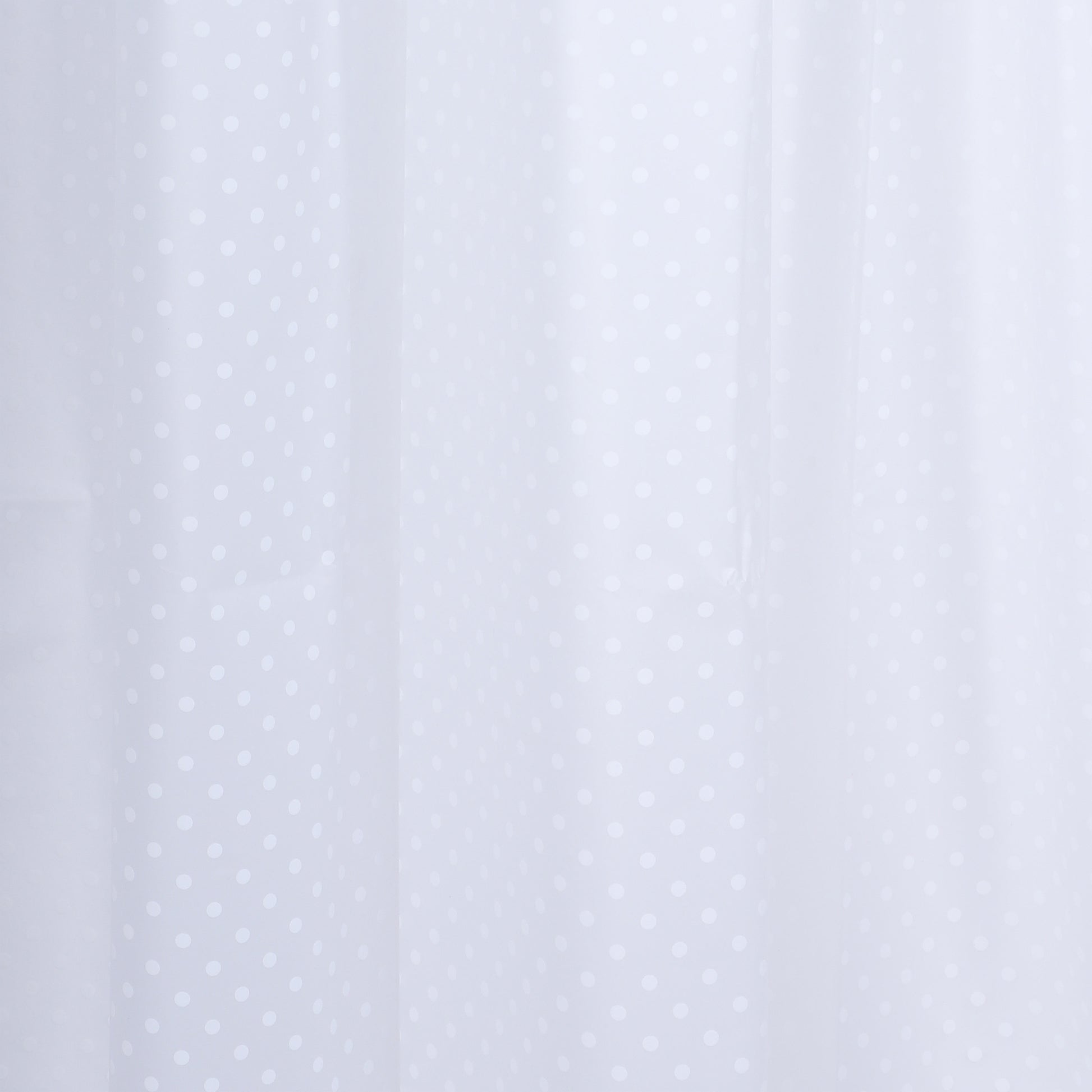 Differnz Dots douchegordijn 100% PEVA - waterdicht - 180 x 200 cm - wit - Mozaiektegel.com