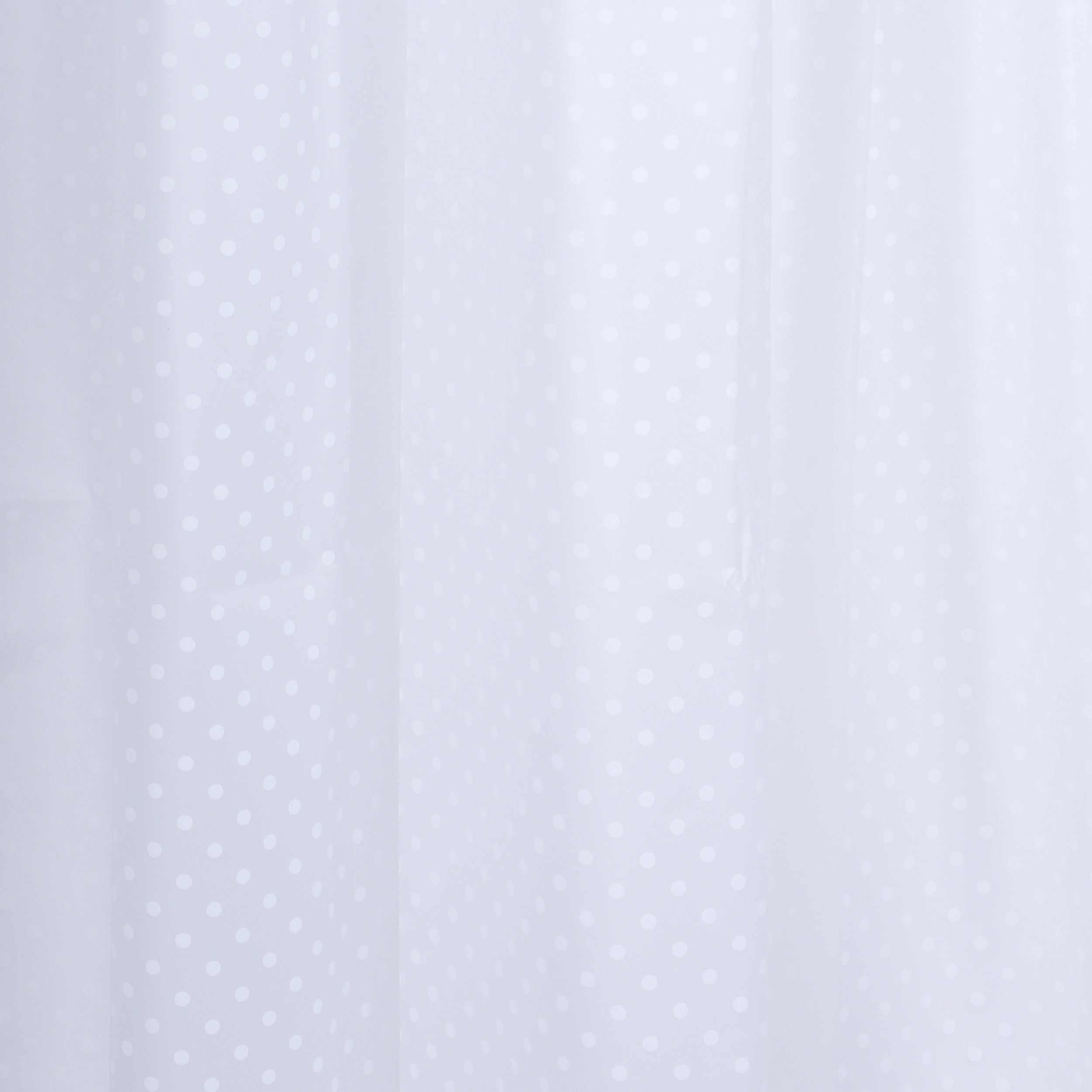 Differnz Dots douchegordijn 100% PEVA - waterdicht - 180 x 200 cm - wit - Mozaiektegel.com