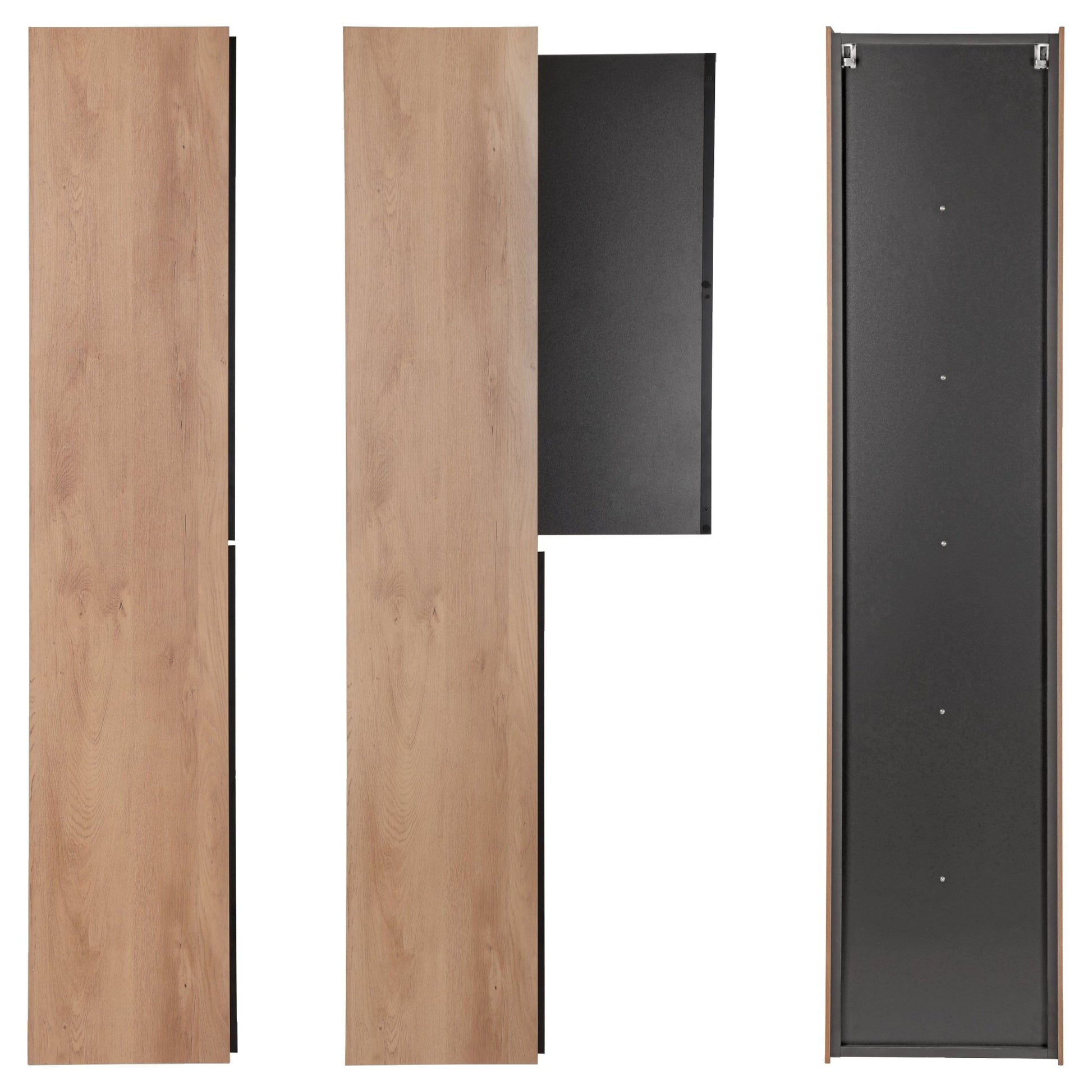 Differnz Elin hoge kast FSC® | eiken | 160 x 36 x 30 cm - Mozaiektegel.com