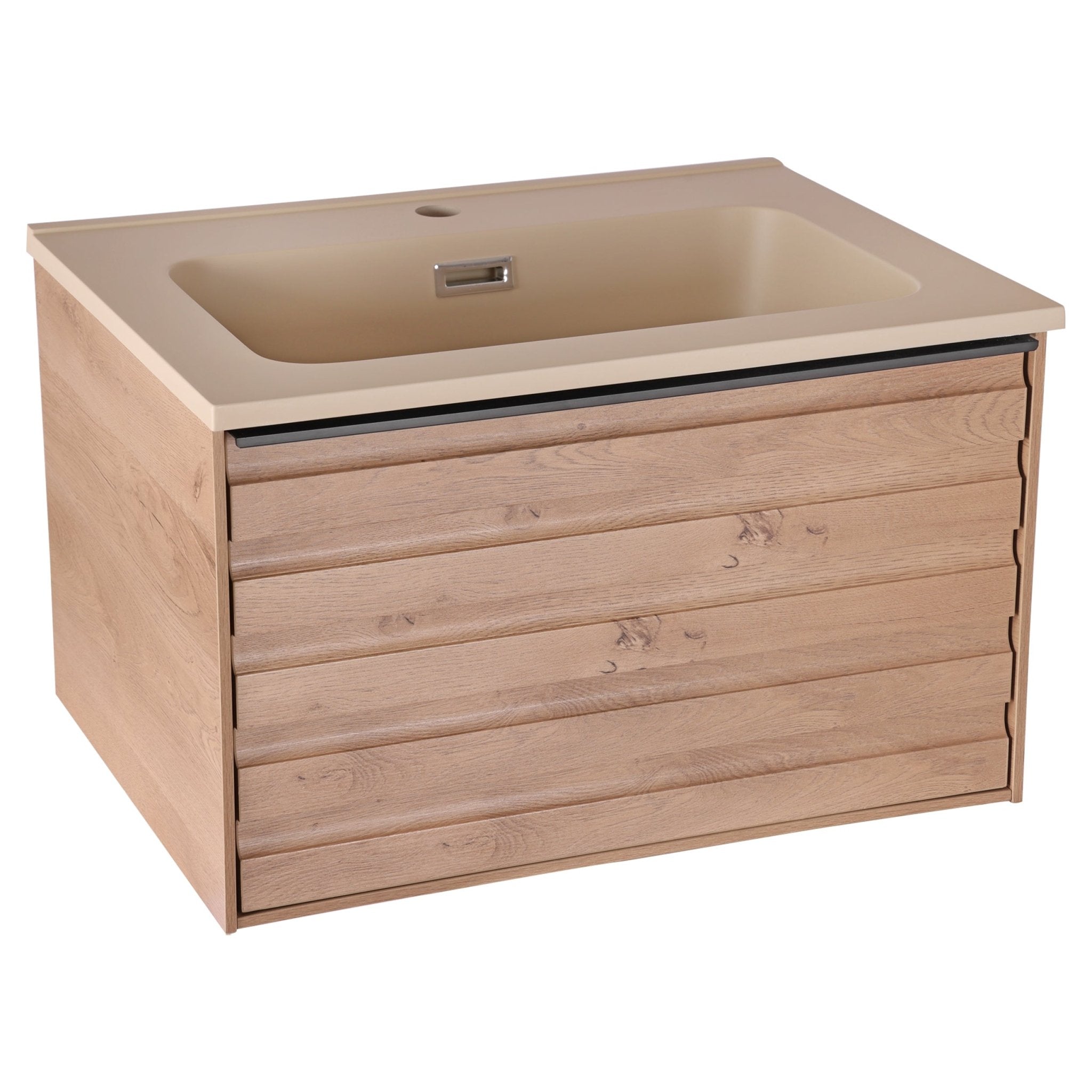 Differnz Elin meubelset FSC® | eiken/mat taupe | 60 cm - Mozaiektegel.com