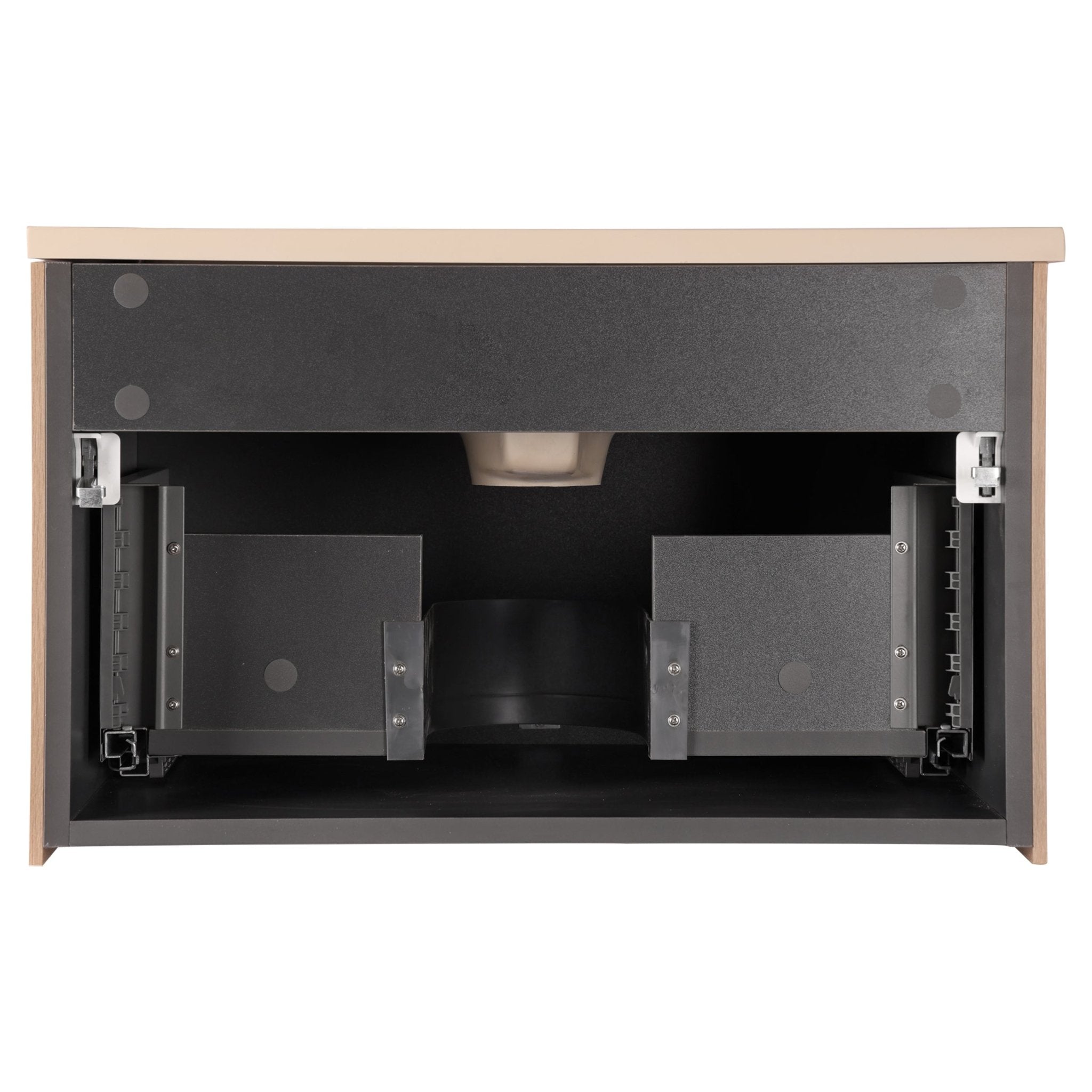 Differnz Elin meubelset FSC® | eiken/mat taupe | 60 cm - Mozaiektegel.com