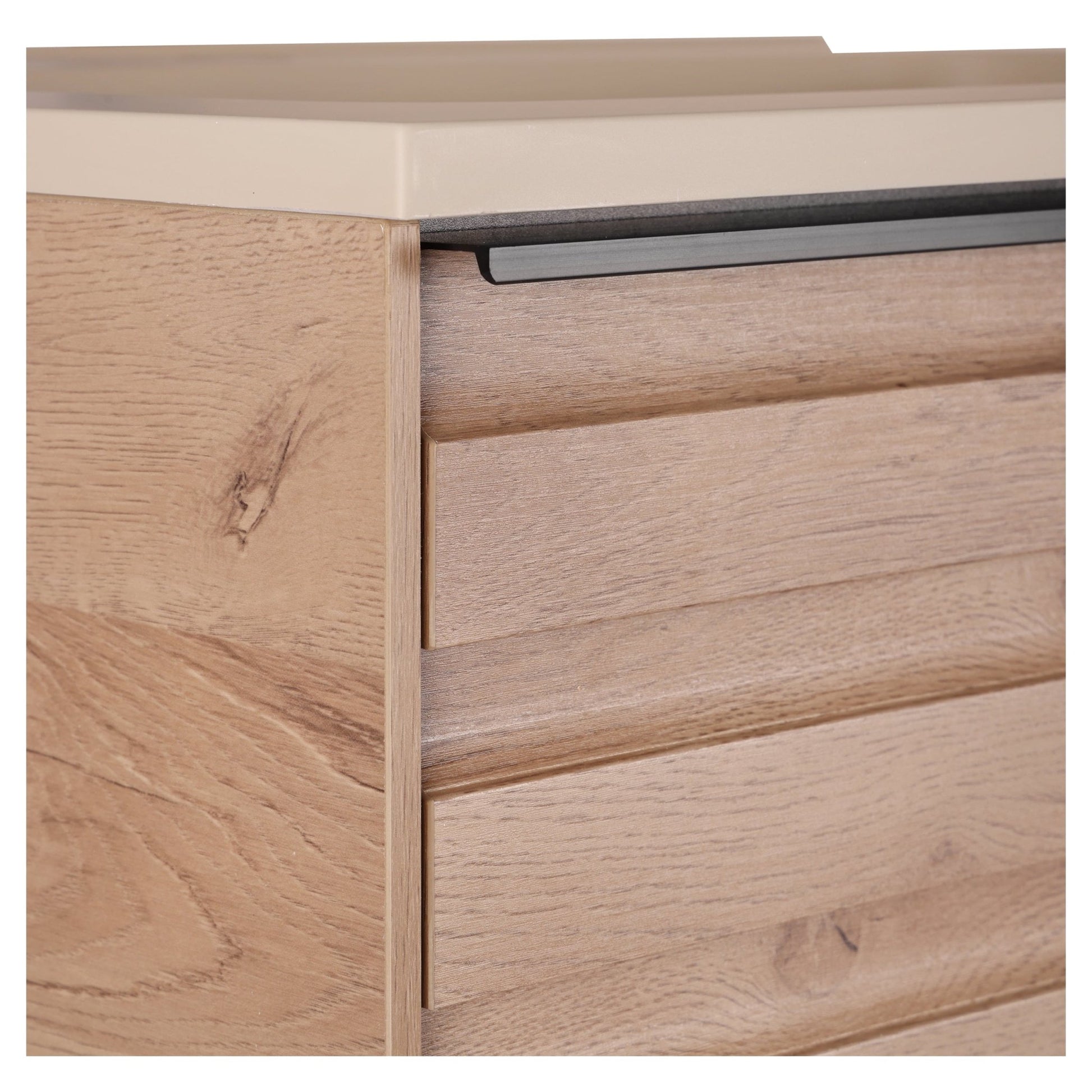 Differnz Elin meubelset FSC® | eiken/mat taupe | 60 cm - Mozaiektegel.com