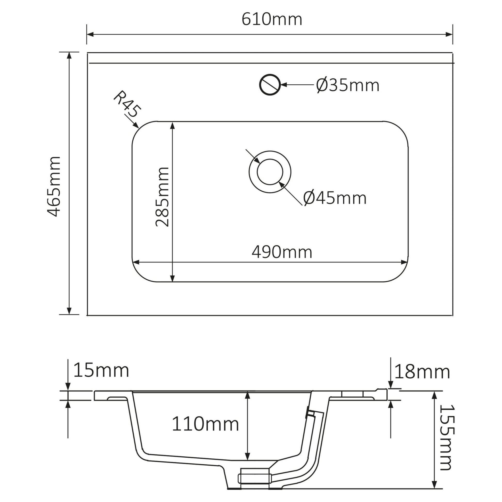 Differnz Elin meubelset FSC® | eiken/mat taupe | 60 cm - Mozaiektegel.com