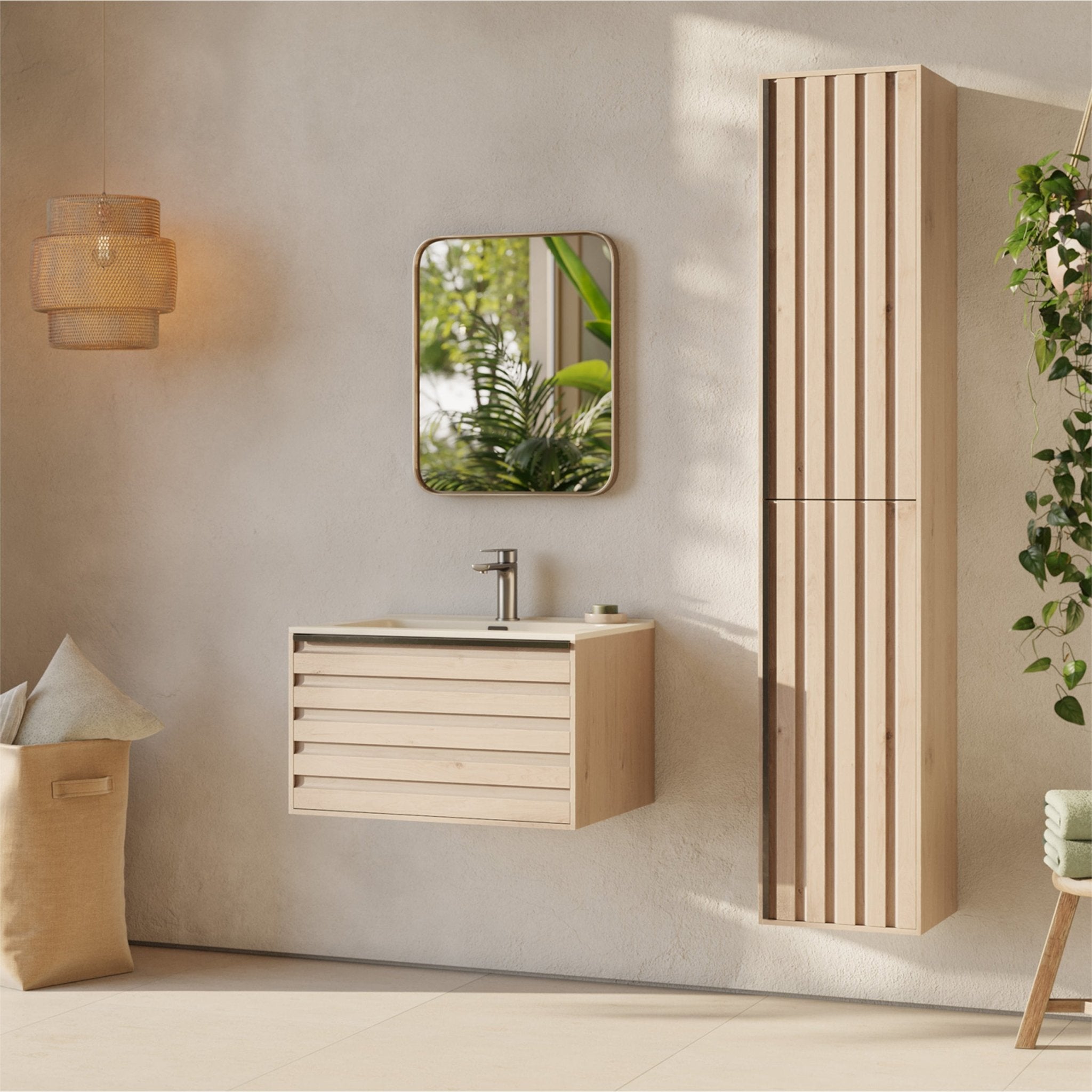 Differnz Elin onderkast FSC® | eiken | 60 x 46 x 35.5 cm - Mozaiektegel.com