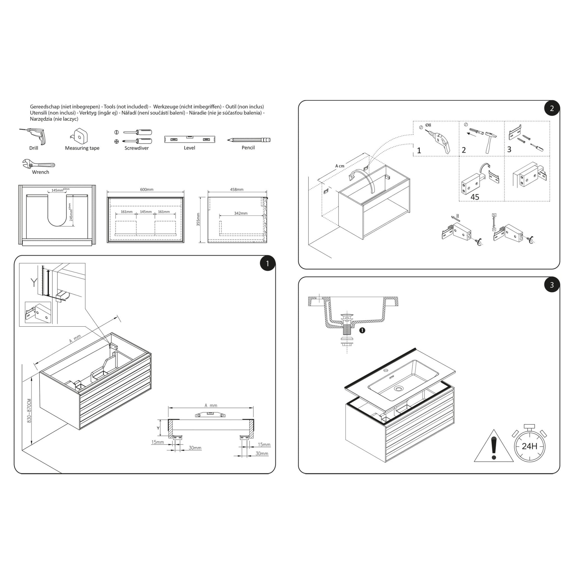 Differnz Elin onderkast FSC® | eiken | 60 x 46 x 35.5 cm - Mozaiektegel.com