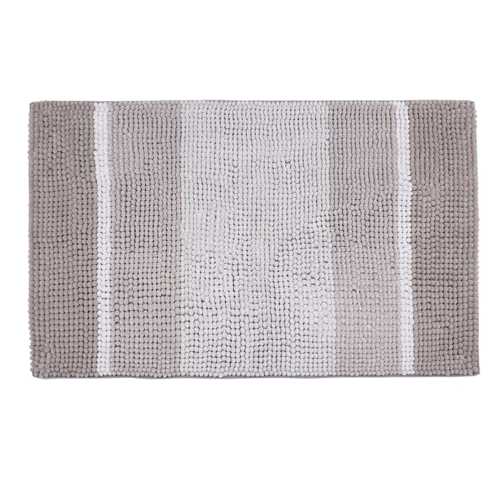 Differnz Fading badmat 100% microfiber - geschikt voor vloerverwarming - 60 x 90 cm - taupe - Mozaiektegel.com