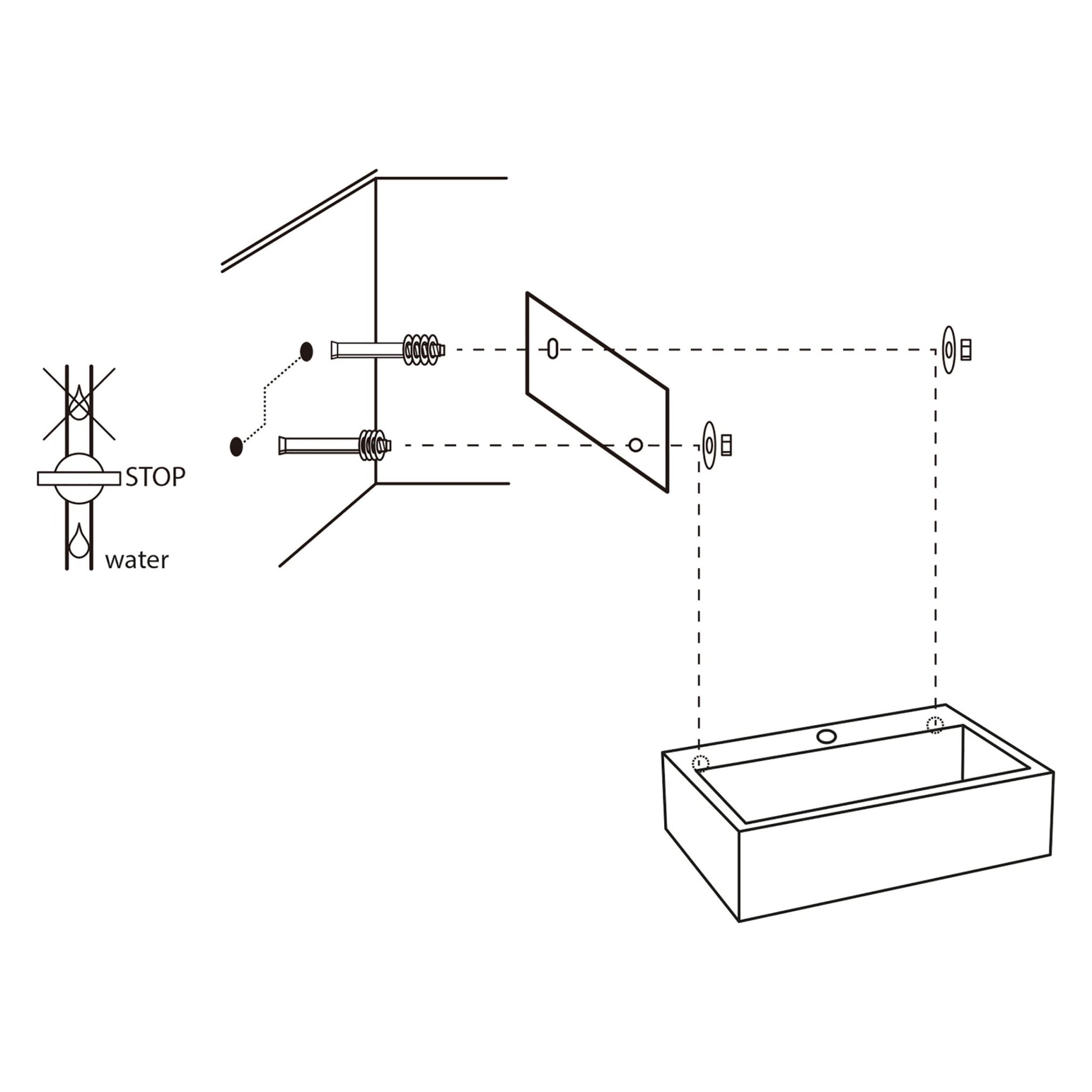 Differnz Flat fontein beton - 38 x 24 x 8 cm - lichtgrijs - Mozaiektegel.com