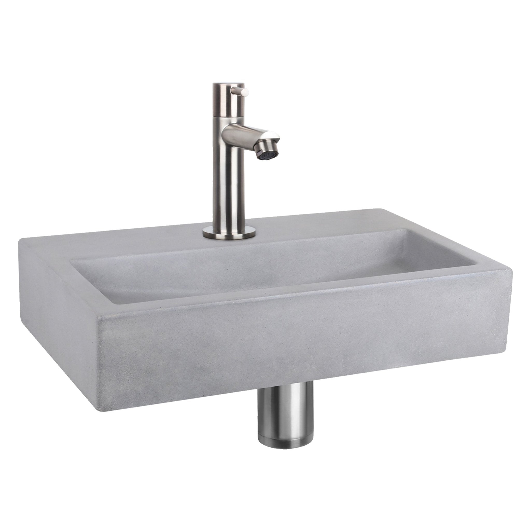 Differnz Flat fontein beton - 38 x 24 x 8 cm - lichtgrijs - Mozaiektegel.com