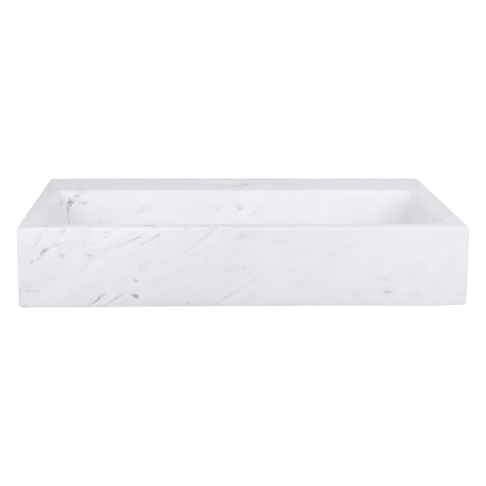 Differnz Flat fontein marmer - 38 x 24 x 8 cm - wit - Mozaiektegel.com