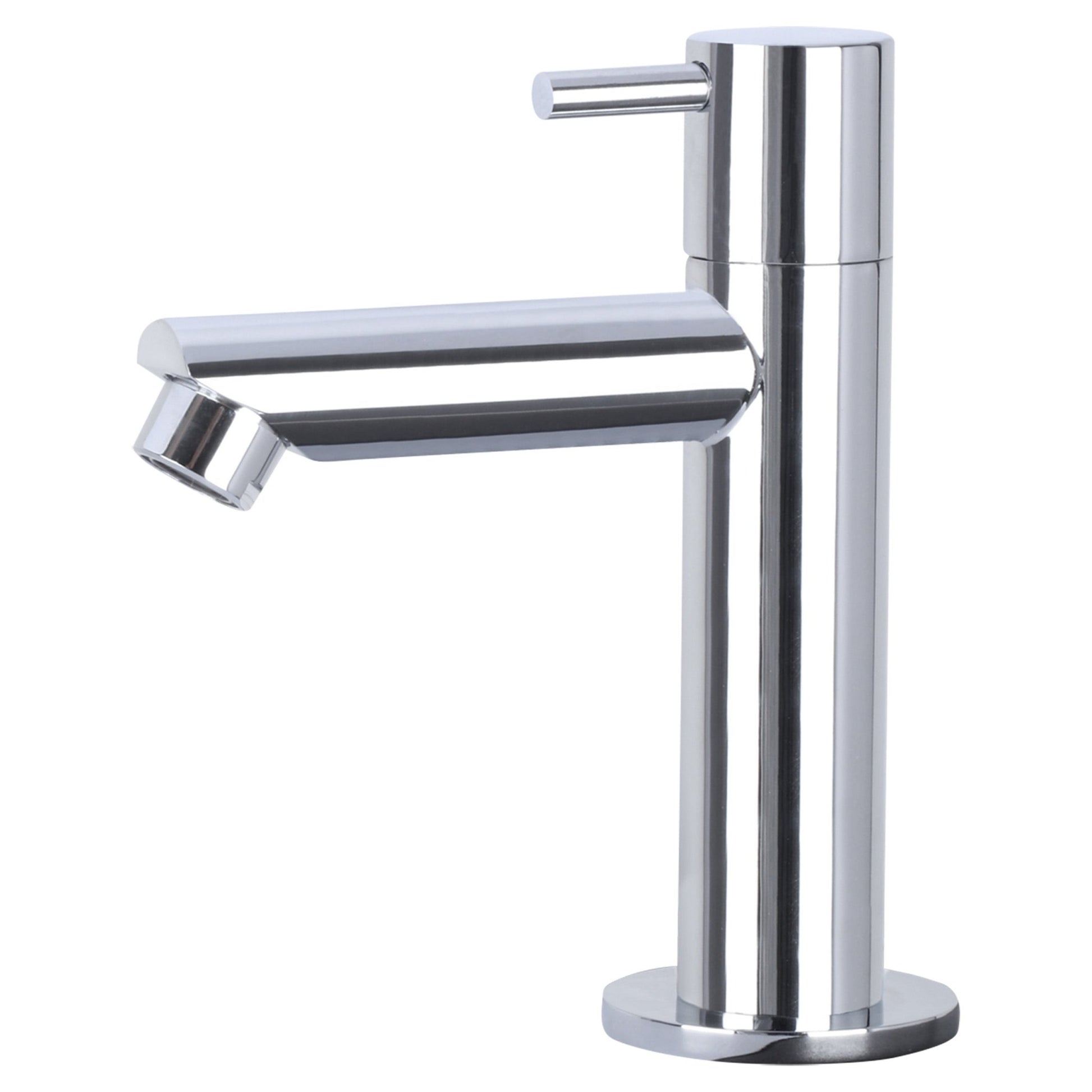 Differnz Flat fonteinset keramiek - kraan gebogen - 38 x 24 x 7 cm - chroom - Mozaiektegel.com