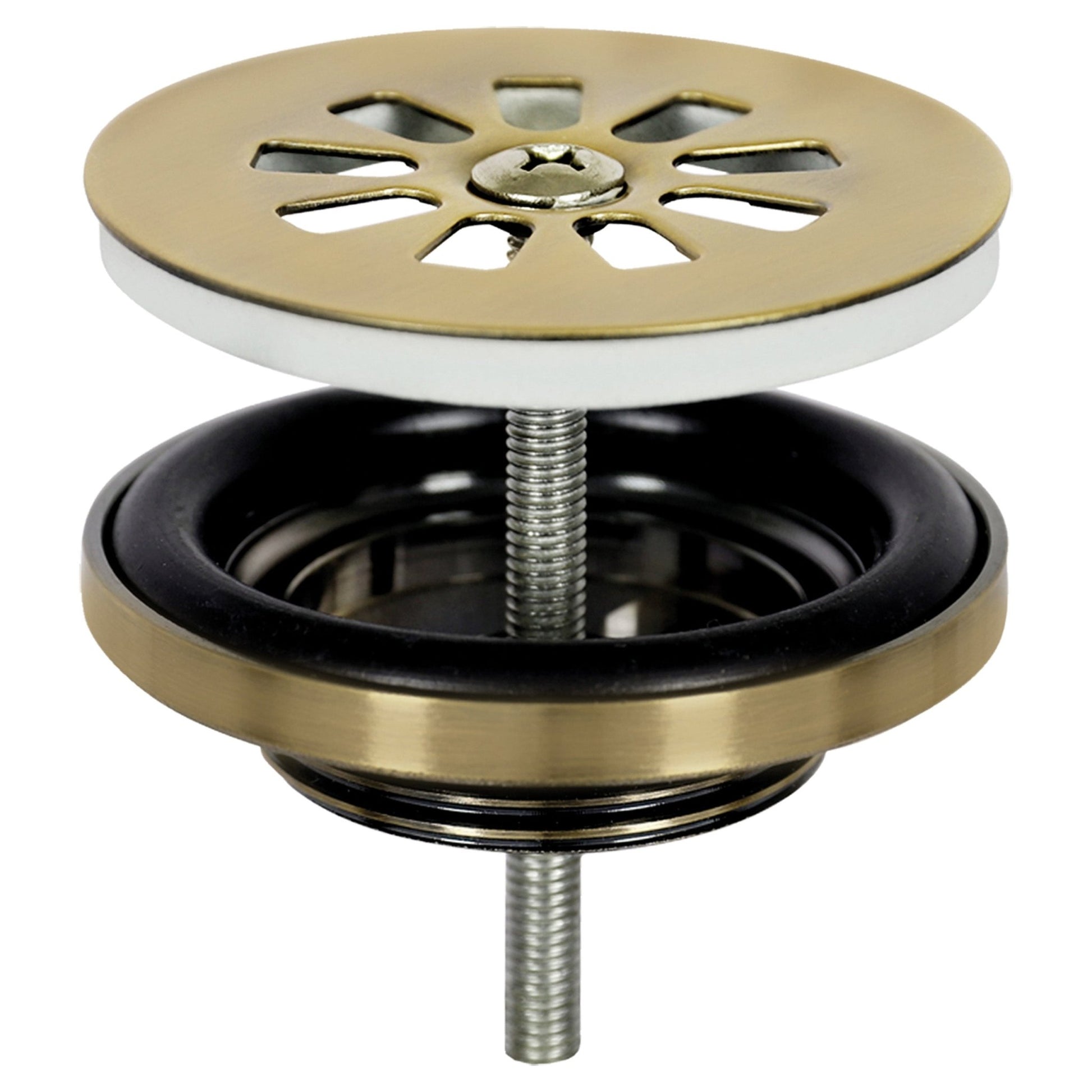 Differnz fonteinset bombai black - natuursteen - kraan recht - 40 x 22 x 9 cm - mat goud - Mozaiektegel.com