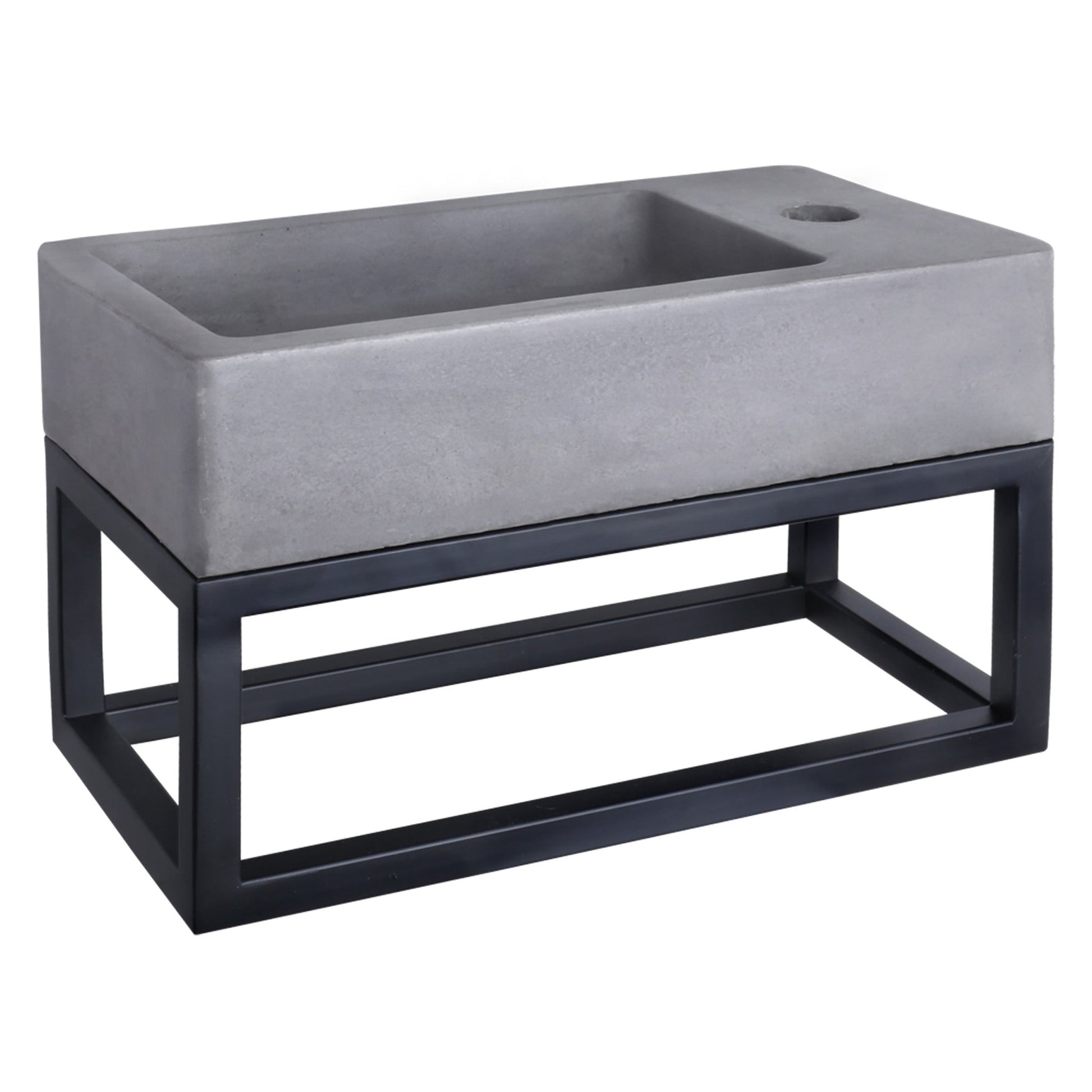 Differnz Force fontein beton - 40 x 22 x 8 cm - donkergrijs - Mozaiektegel.com