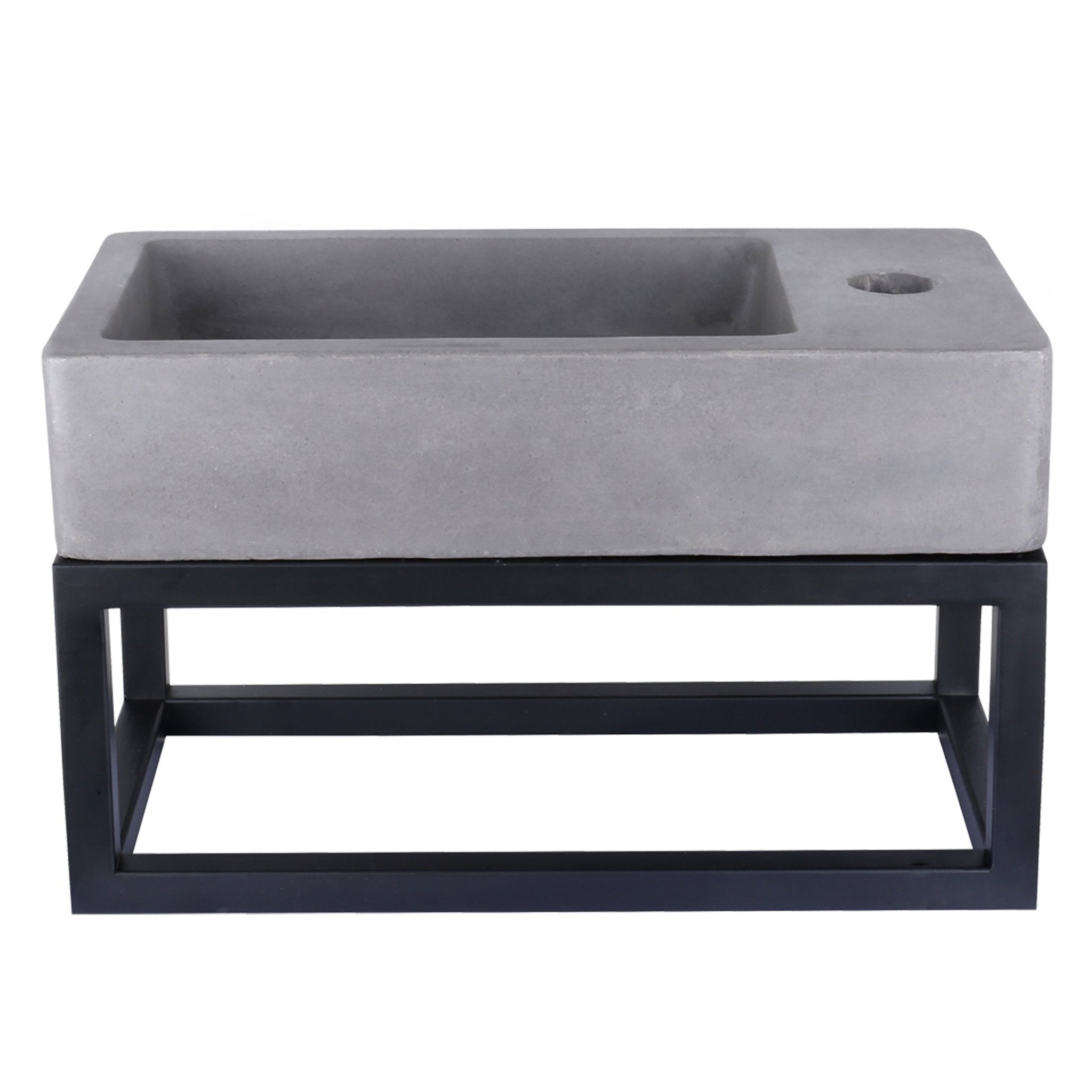 Differnz Force fontein beton - 40 x 22 x 8 cm - donkergrijs - Mozaiektegel.com