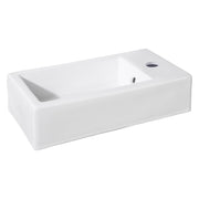 Differnz Force fontein keramiek - 40 x 22 x 11.5 cm - wit - Mozaiektegel.com