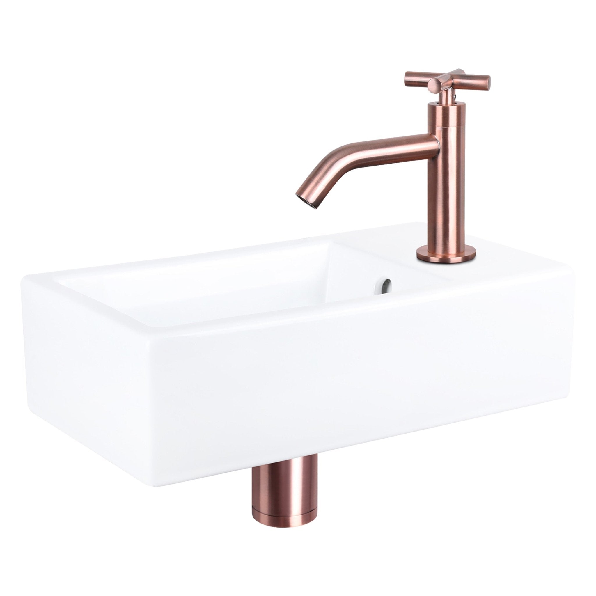 Differnz Force fontein keramiek - 40 x 22 x 11.5 cm - wit - Mozaiektegel.com