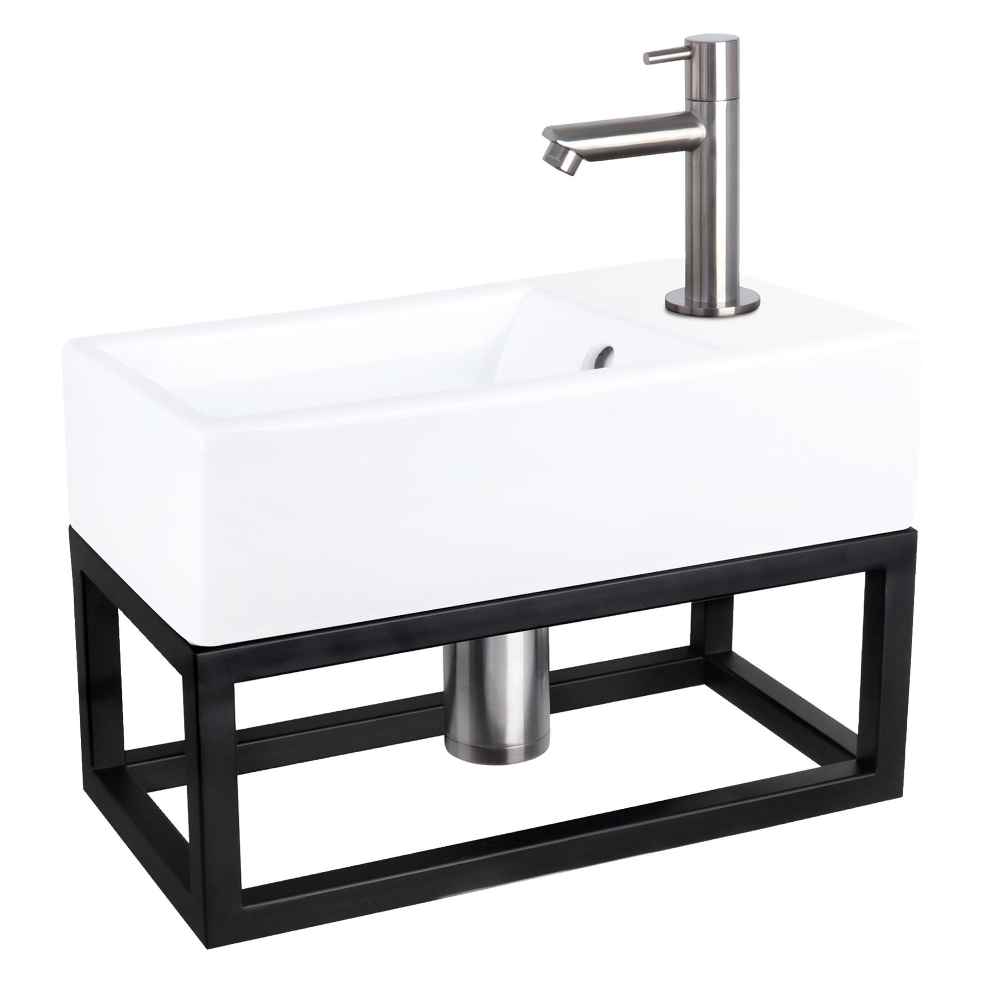 Differnz Force fontein keramiek - 40 x 22 x 11.5 cm - wit - Mozaiektegel.com