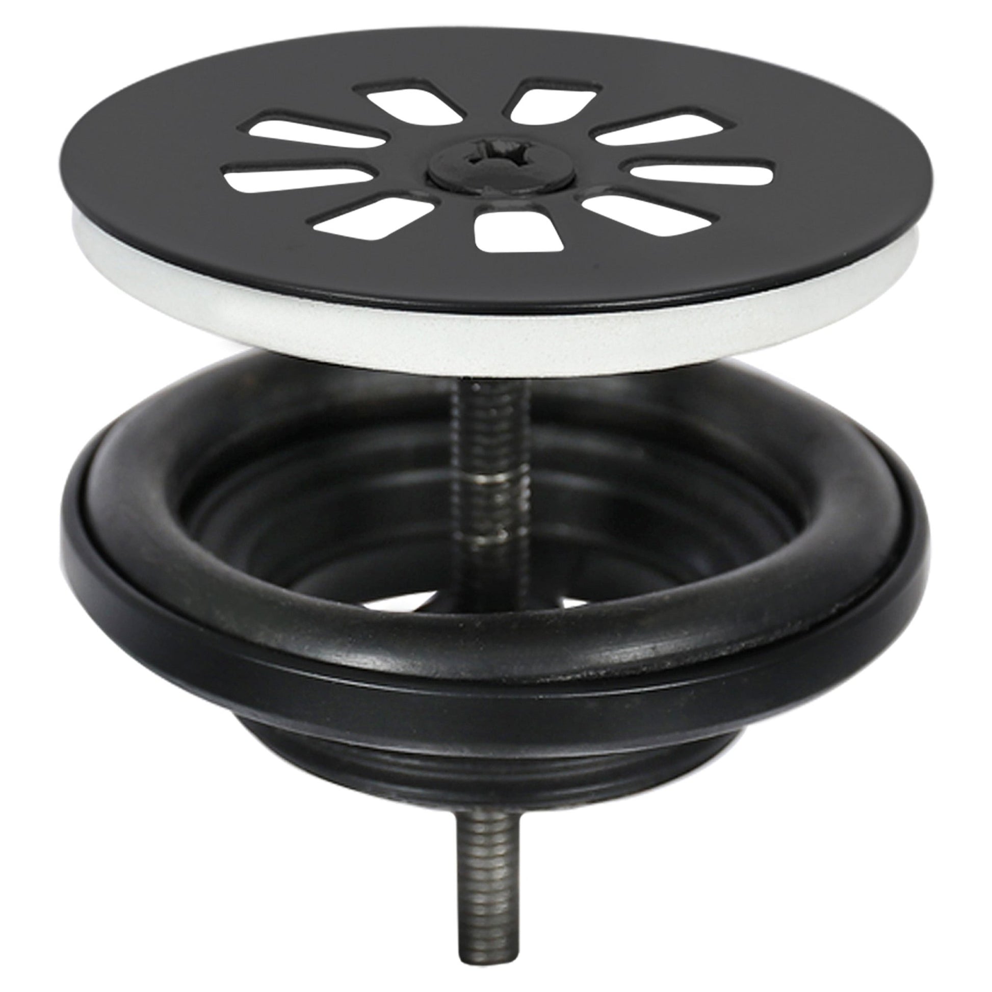 Differnz Force fonteinset beton donkergrijs - kraan gebogen - 40 x 22 x 8 cm - mat zwart - Mozaiektegel.com