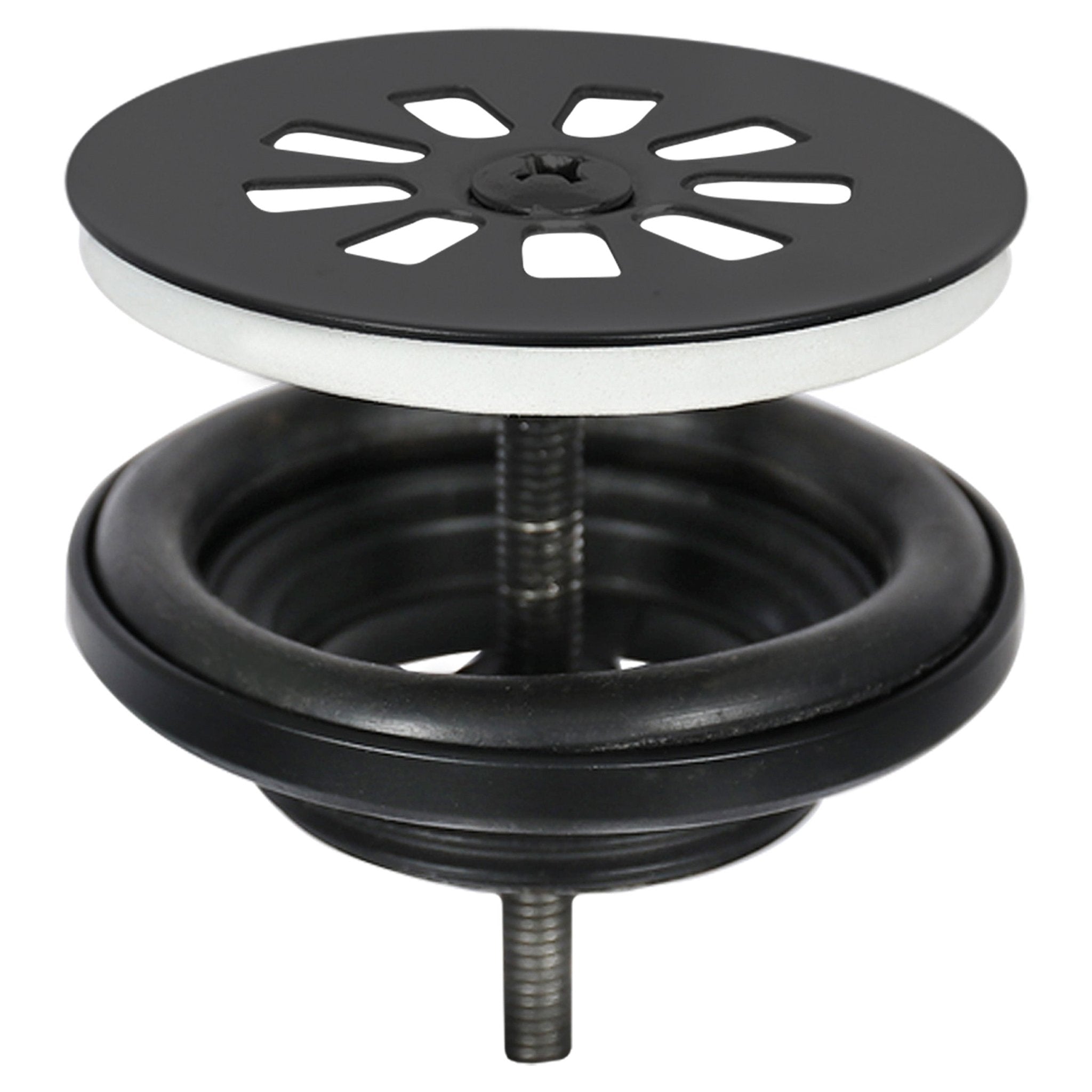 Differnz Force fonteinset beton donkergrijs - kraan gebogen - 40 x 22 x 8 cm - mat zwart - Mozaiektegel.com