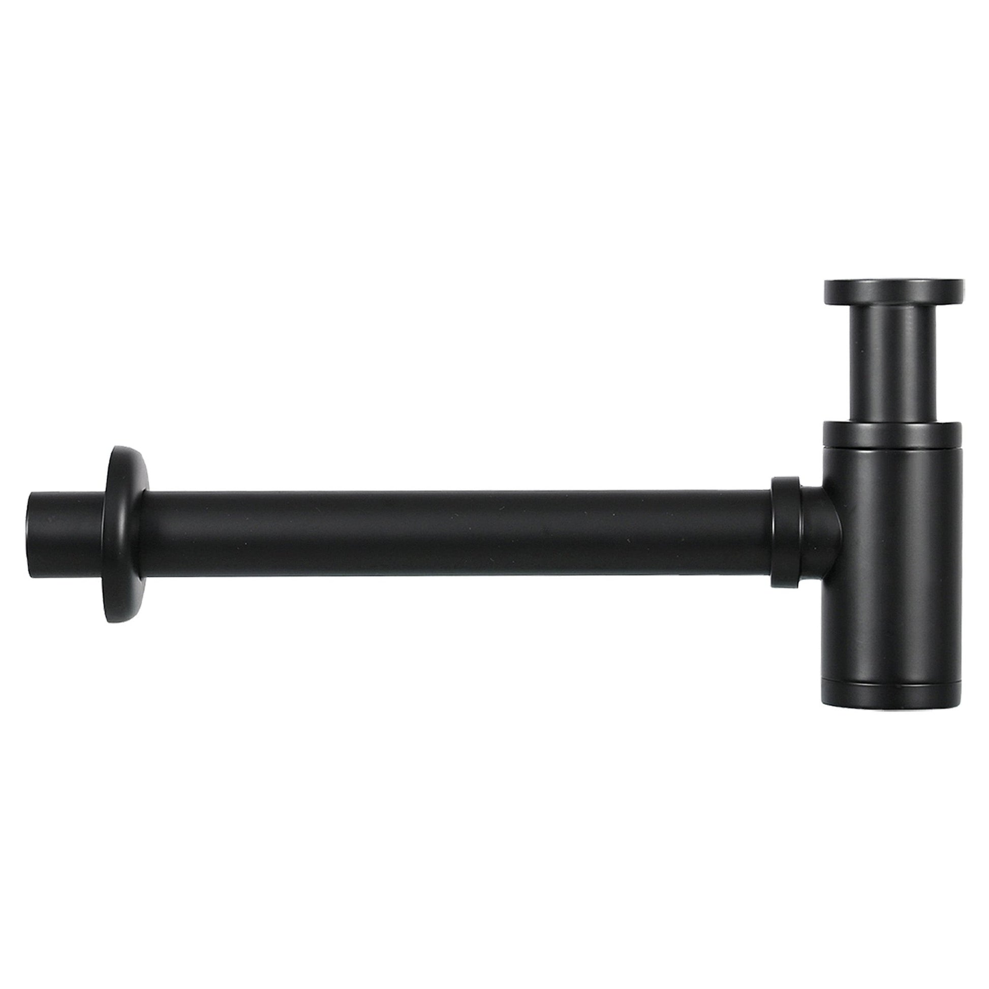 Differnz Force fonteinset beton donkergrijs - kraan gebogen - met handdoekrek - 40 x 22 x 9 cm - mat zwart - Mozaiektegel.com