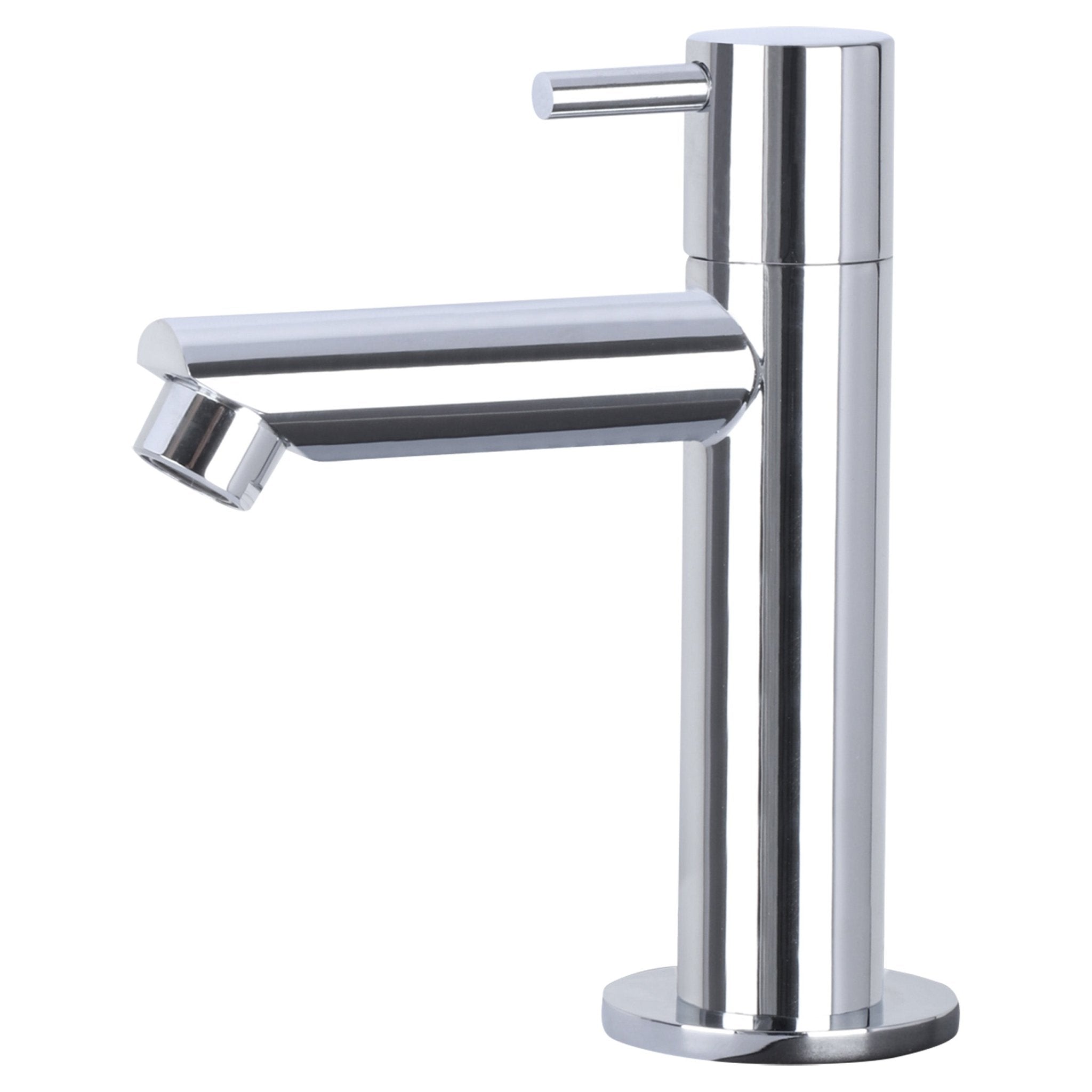 Differnz Force fonteinset beton donkergrijs - kraan recht - 40 x 22 x 8 cm - chroom - Mozaiektegel.com