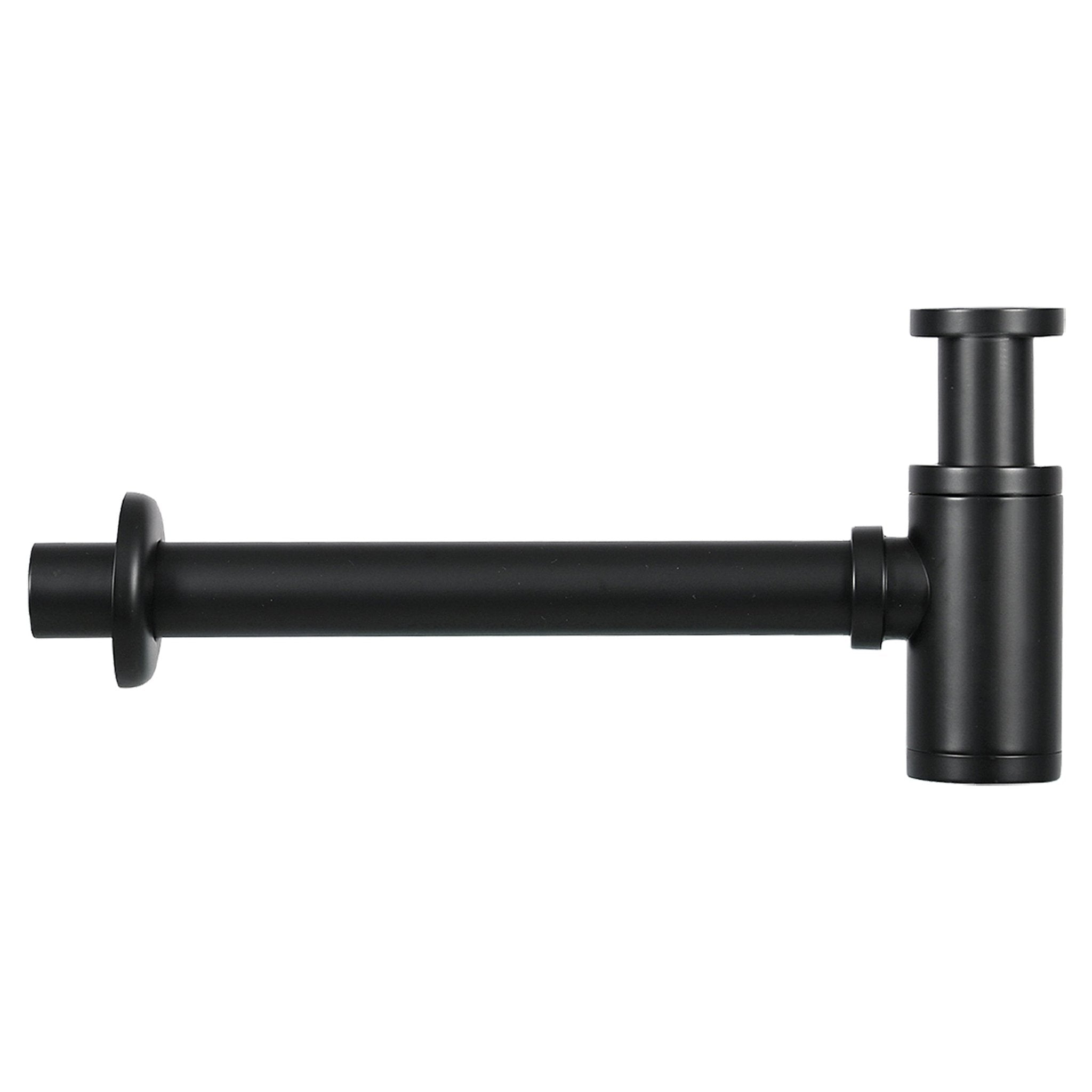 Differnz Force fonteinset keramiek - kraan gebogen - met handdoekrek - 40 x 22 x 11.5 cm - mat zwart - Mozaiektegel.com