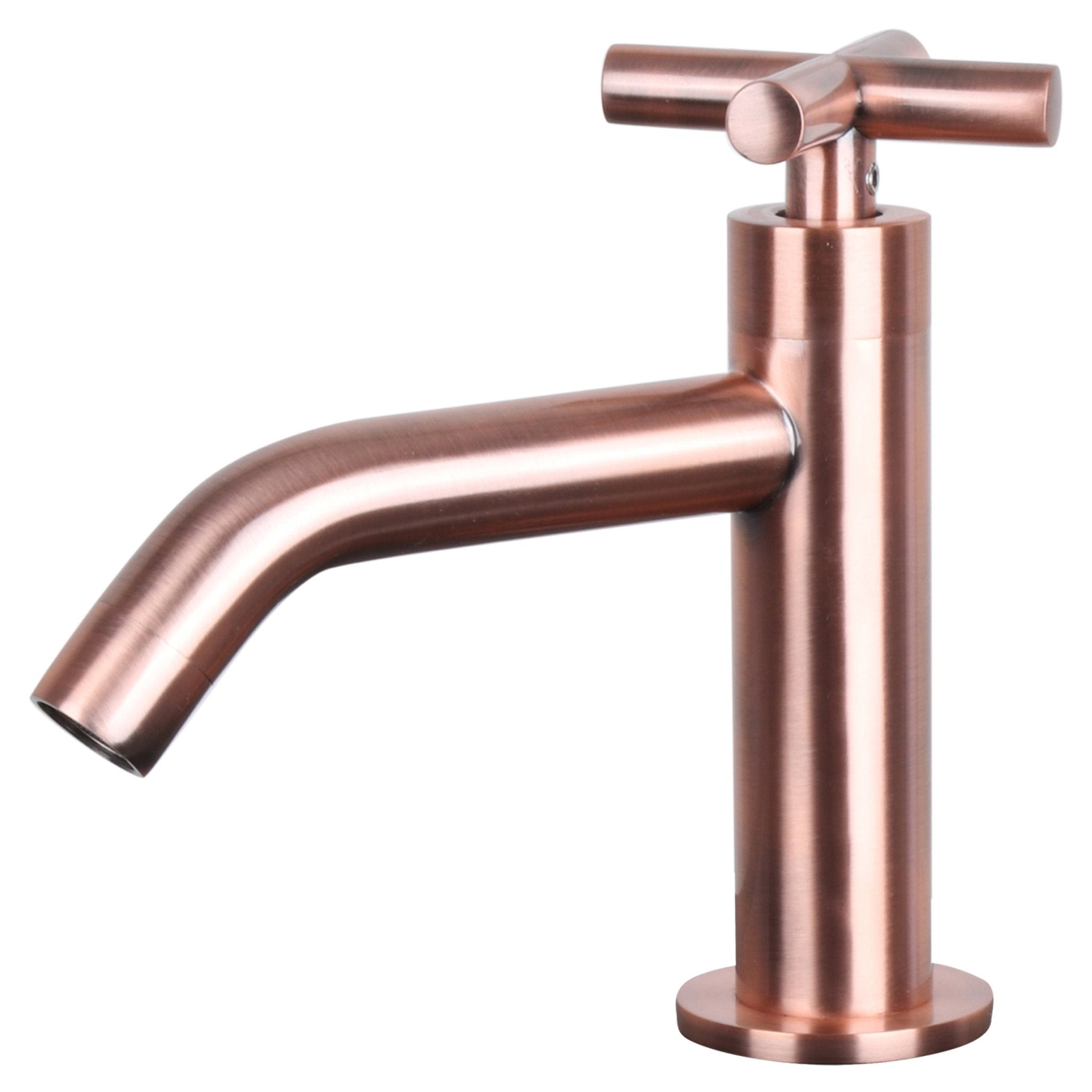 Differnz Force fonteinset keramiek - kraan kruis - met handdoekrek - 40 x 22 x 11.5 cm - rood koper - Mozaiektegel.com