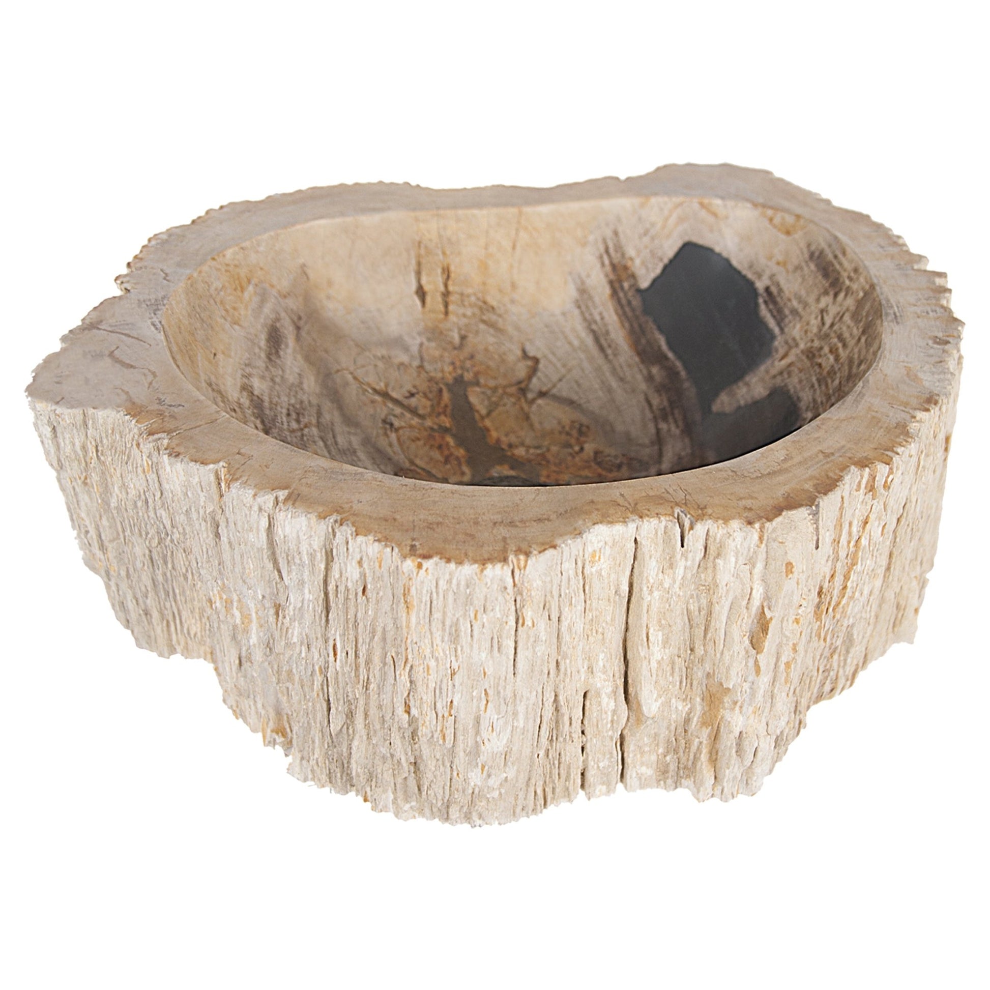 Differnz Fossil opzetwaskom hout | Ø 45 x 12 cm - Mozaiektegel.com
