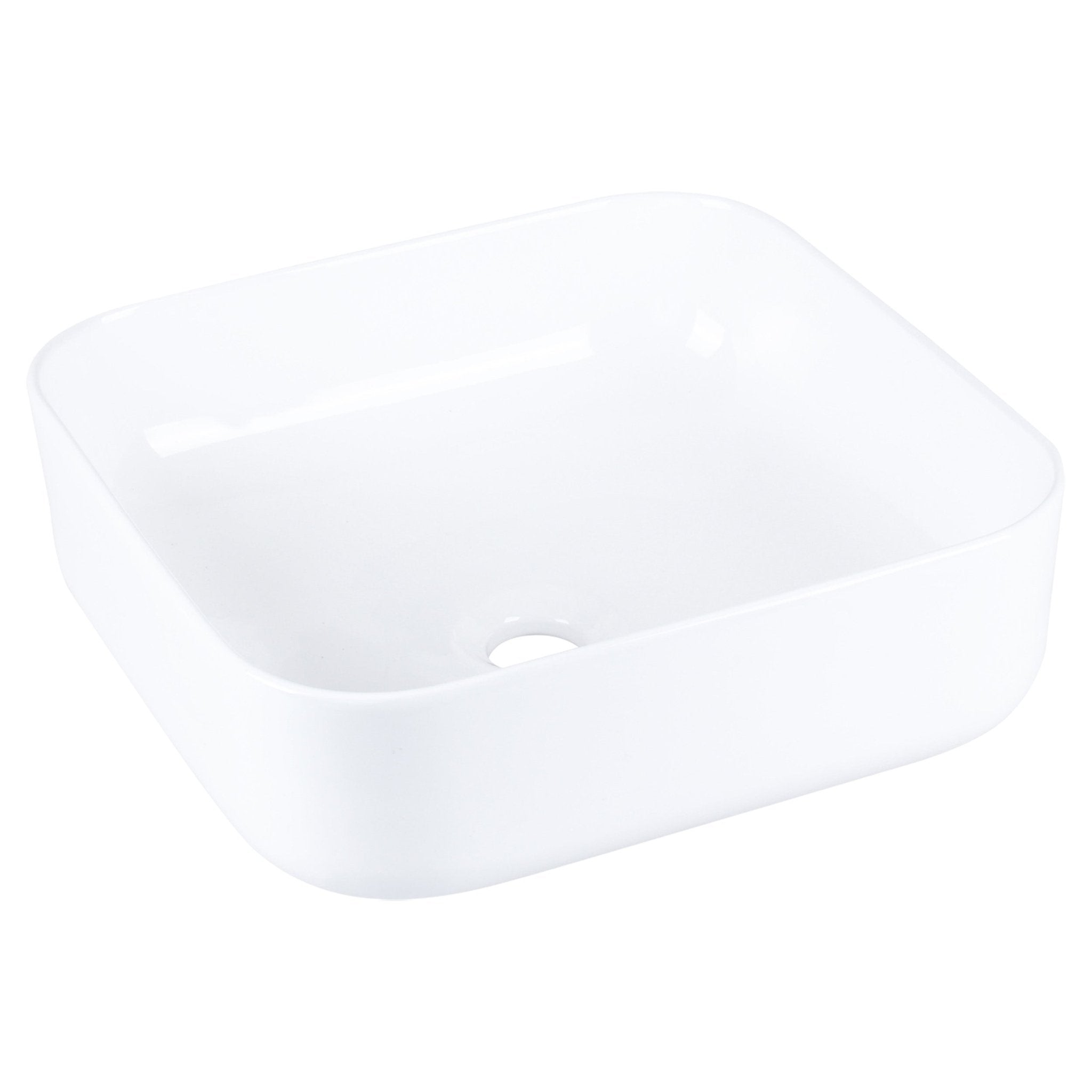 Differnz Guido wasbak keramiek | wit | Ø 40 x 14 cm - Mozaiektegel.com