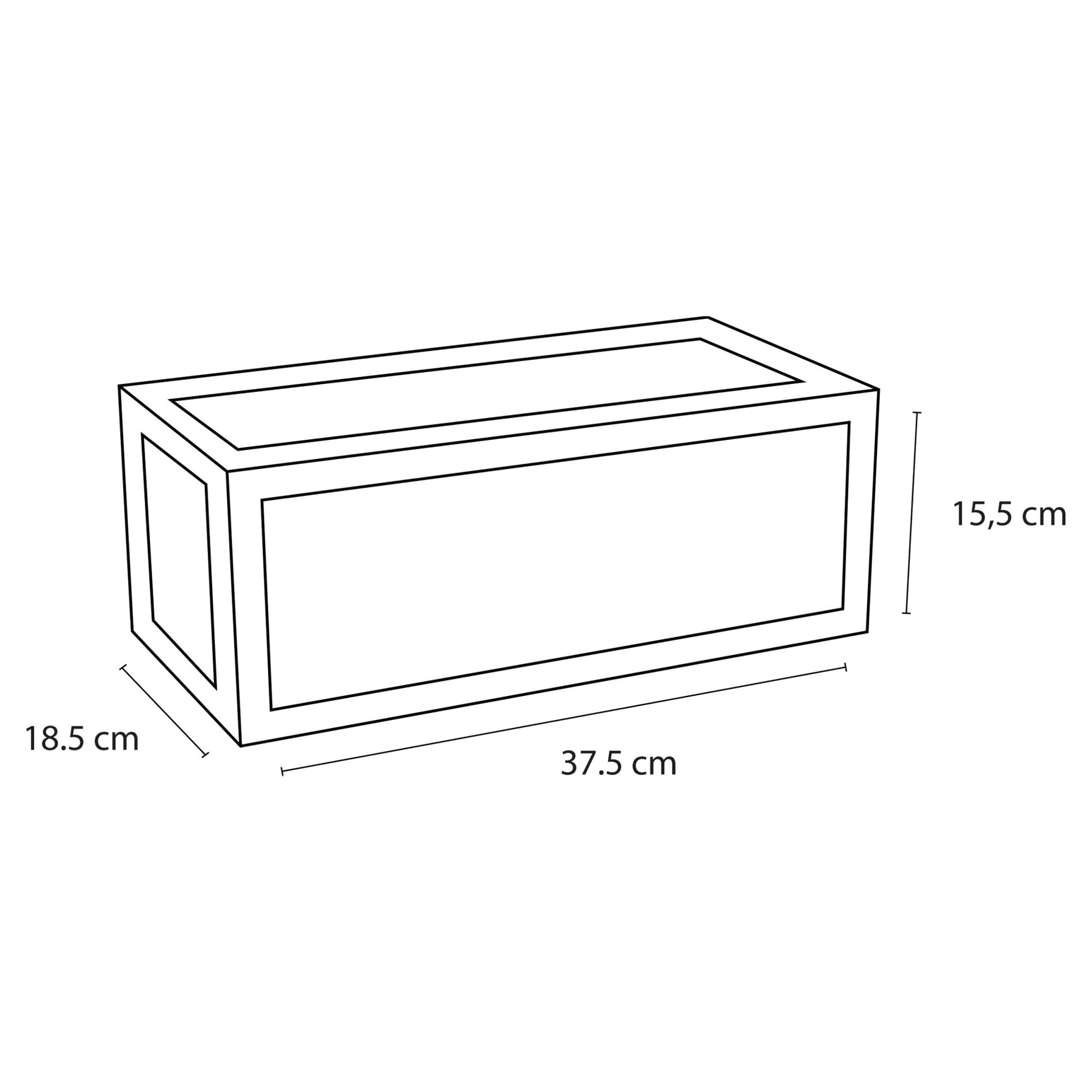 Differnz handdoekhouder voor fontein | mat zwart | 37.5 x 18.5 x 15.5 cm - Mozaiektegel.com