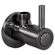 Differnz hoekstopkraan - 1/2 x 3/8 - gun metal - Mozaiektegel.com