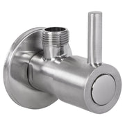 Differnz hoekstopkraan - 1/2 x 3/8 - mat chroom - Mozaiektegel.com