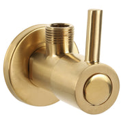 Differnz hoekstopkraan - 1/2 x 3/8 - mat goud - Mozaiektegel.com