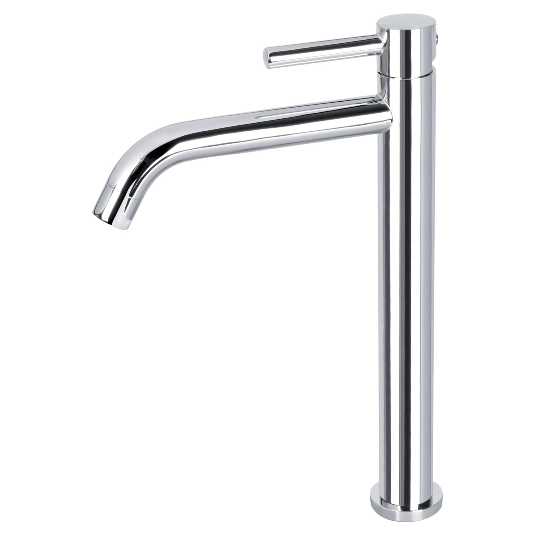 Differnz hoge kraan koud/warm - gebogen - 30.6 x 17.4 cm - chroom - Mozaiektegel.com